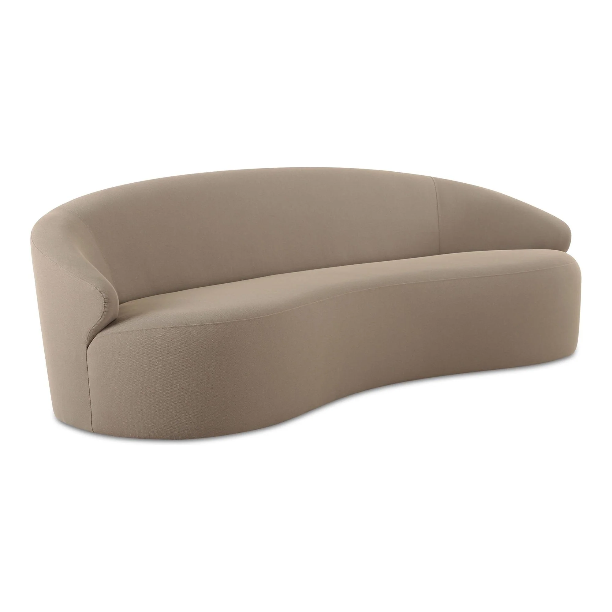 Moe's Home Collection Cove Outdoor Sofa ~ Taupe All Weather Fabric - Image 4