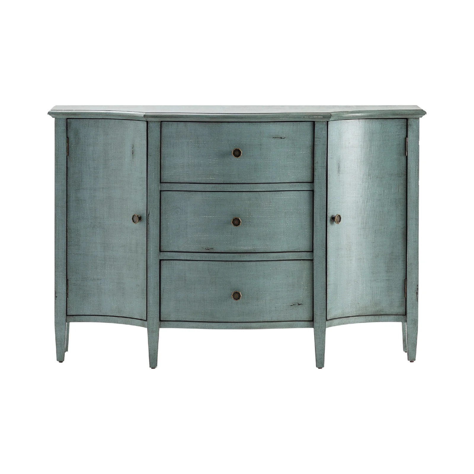 Crestview Collection Abigail Brushed Blue Sideboard - Image 4