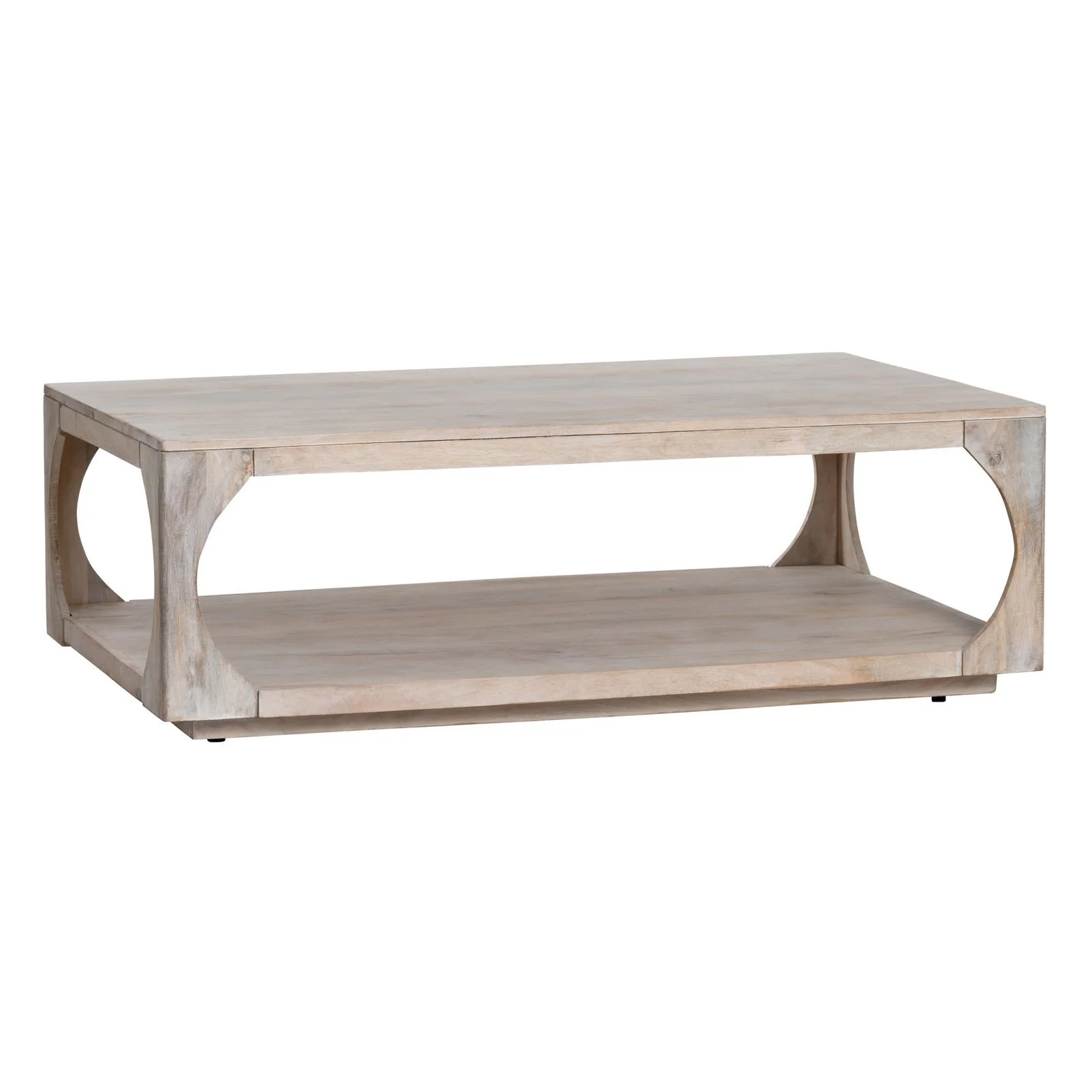 Crestview Collection Apollo Whitewashed Coffee Table - Image 3