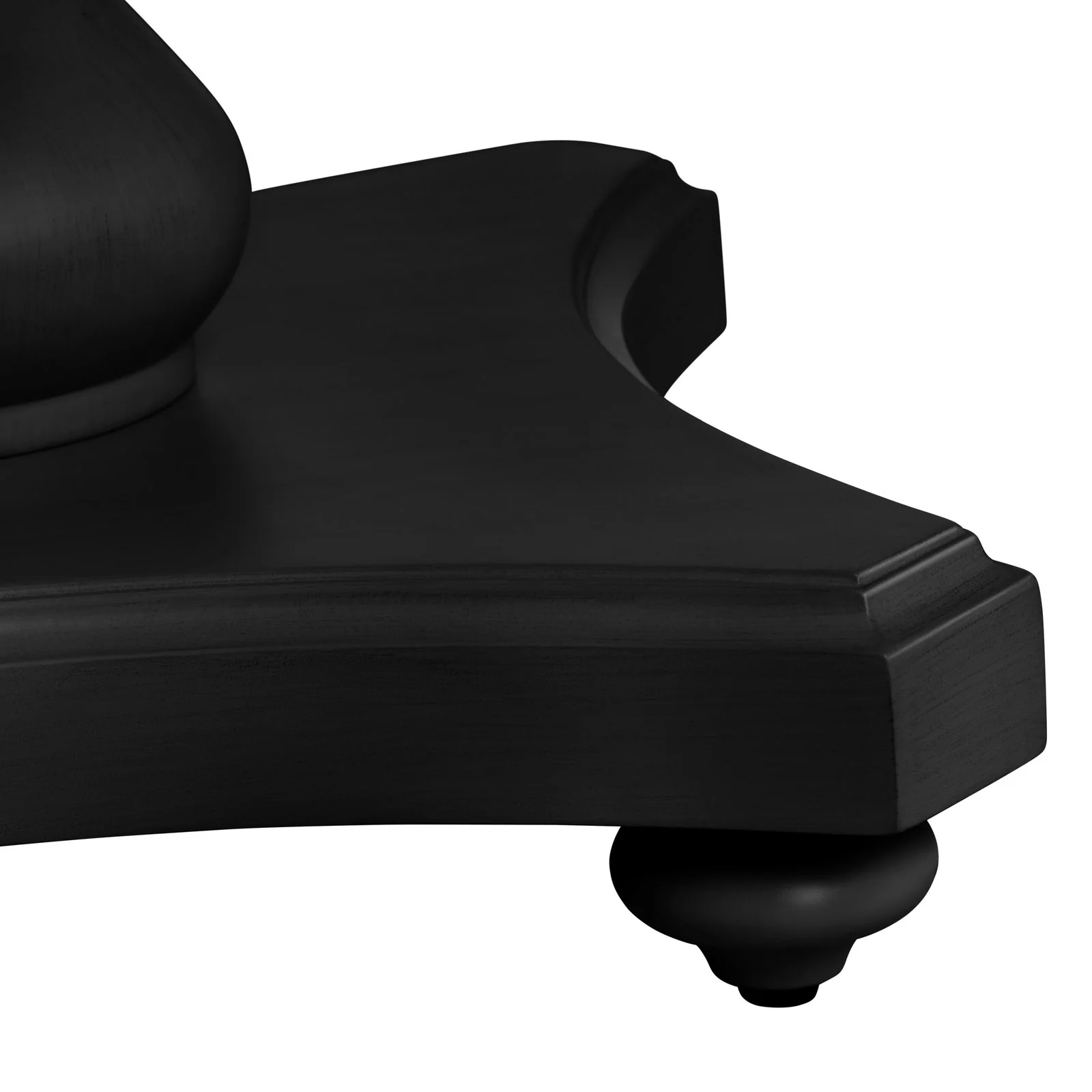 Crestview Collection Ashleigh Black Round Accent Table - Image 3