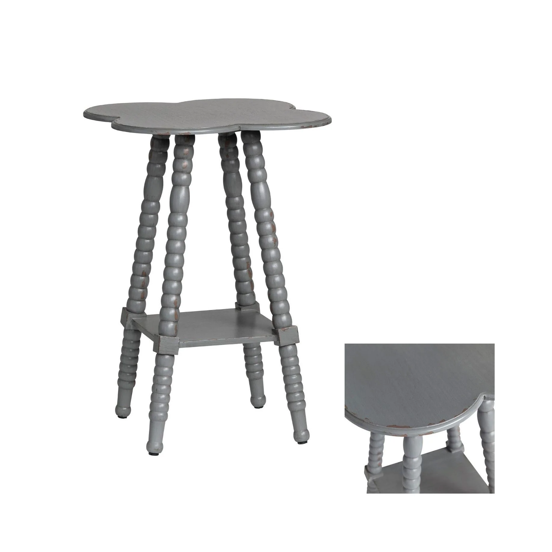 Crestview Collection Bar Harbor Dark Gray Accent Table - Image 3