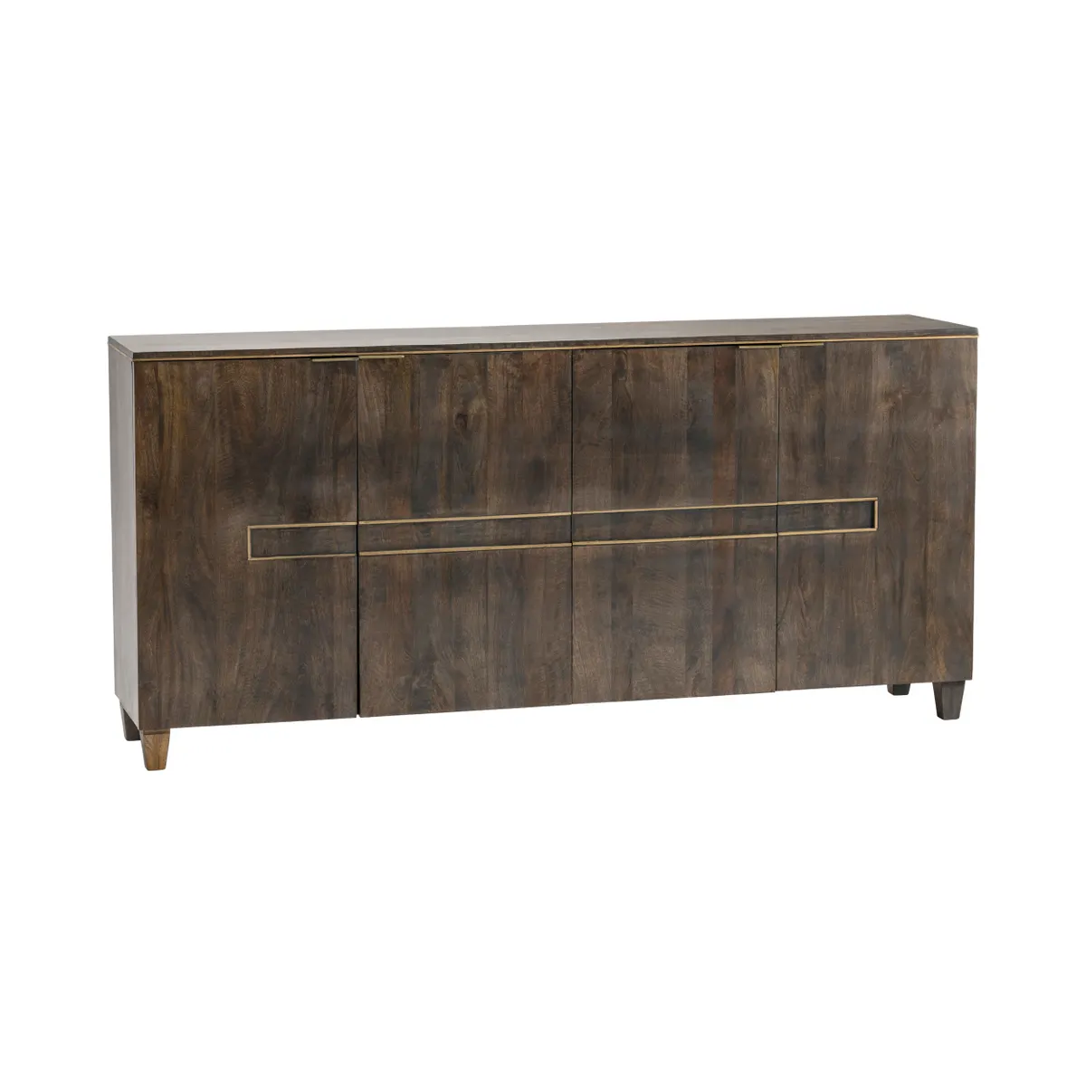 Crestview Collection Belle Meade Distressed Dark Brown Modern Sideboard - Image 2