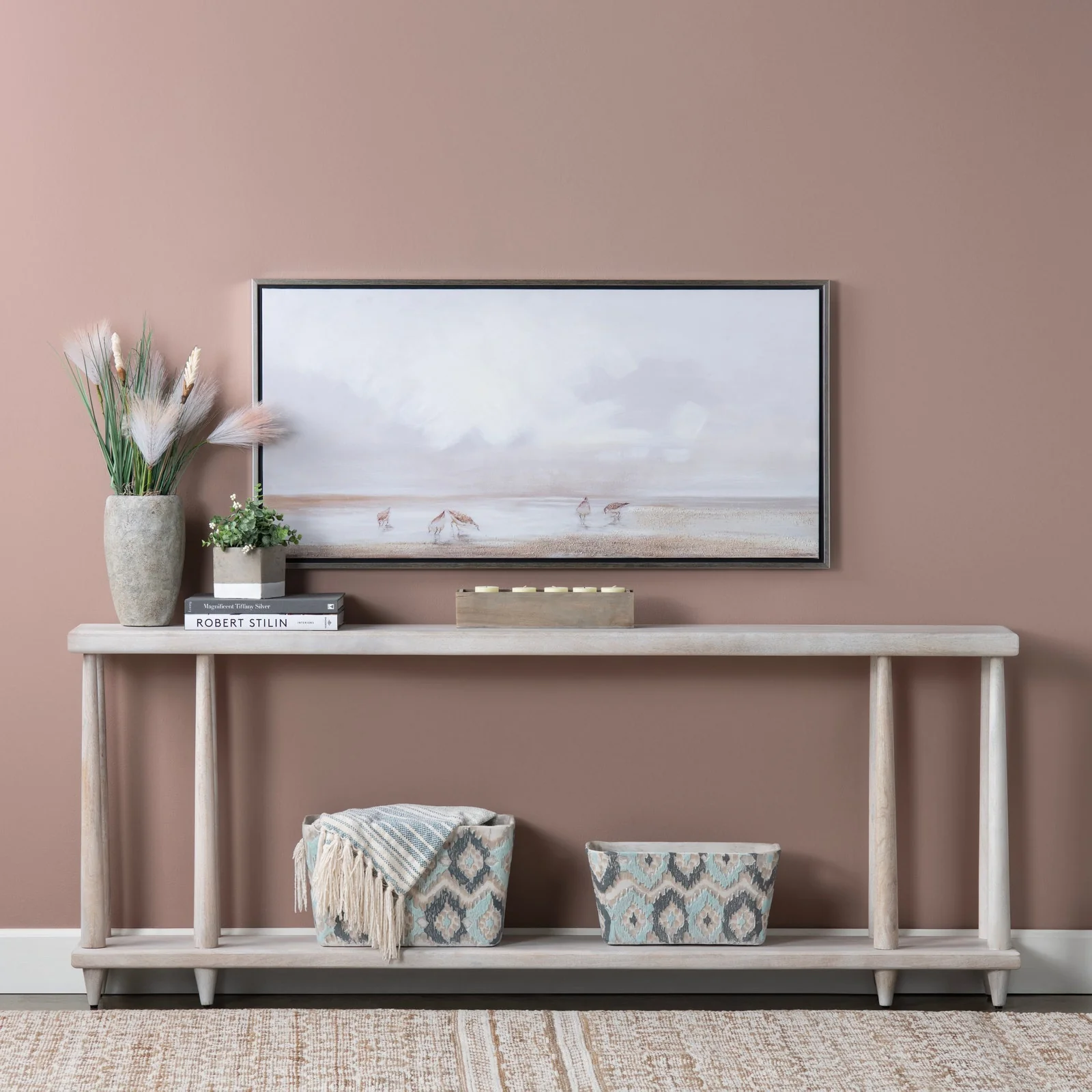 Crestview Collection Briarcliff White Console Table