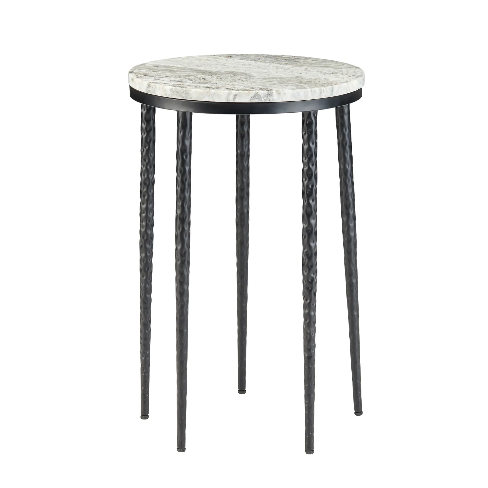 Crestview Collection Celia Gray Marble Round Accent Table - Image 2