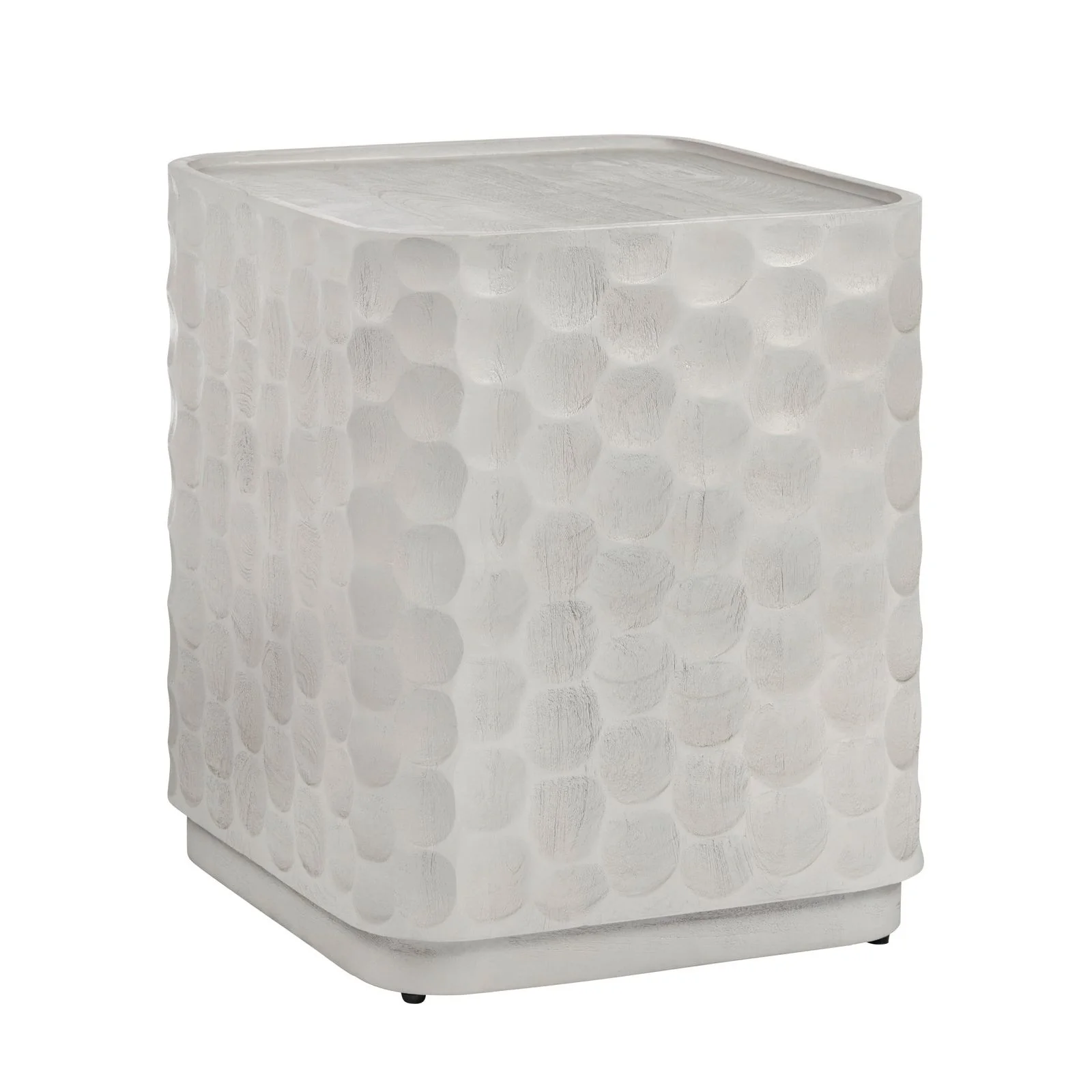 Crestview Collection Gibson White Modern End Table