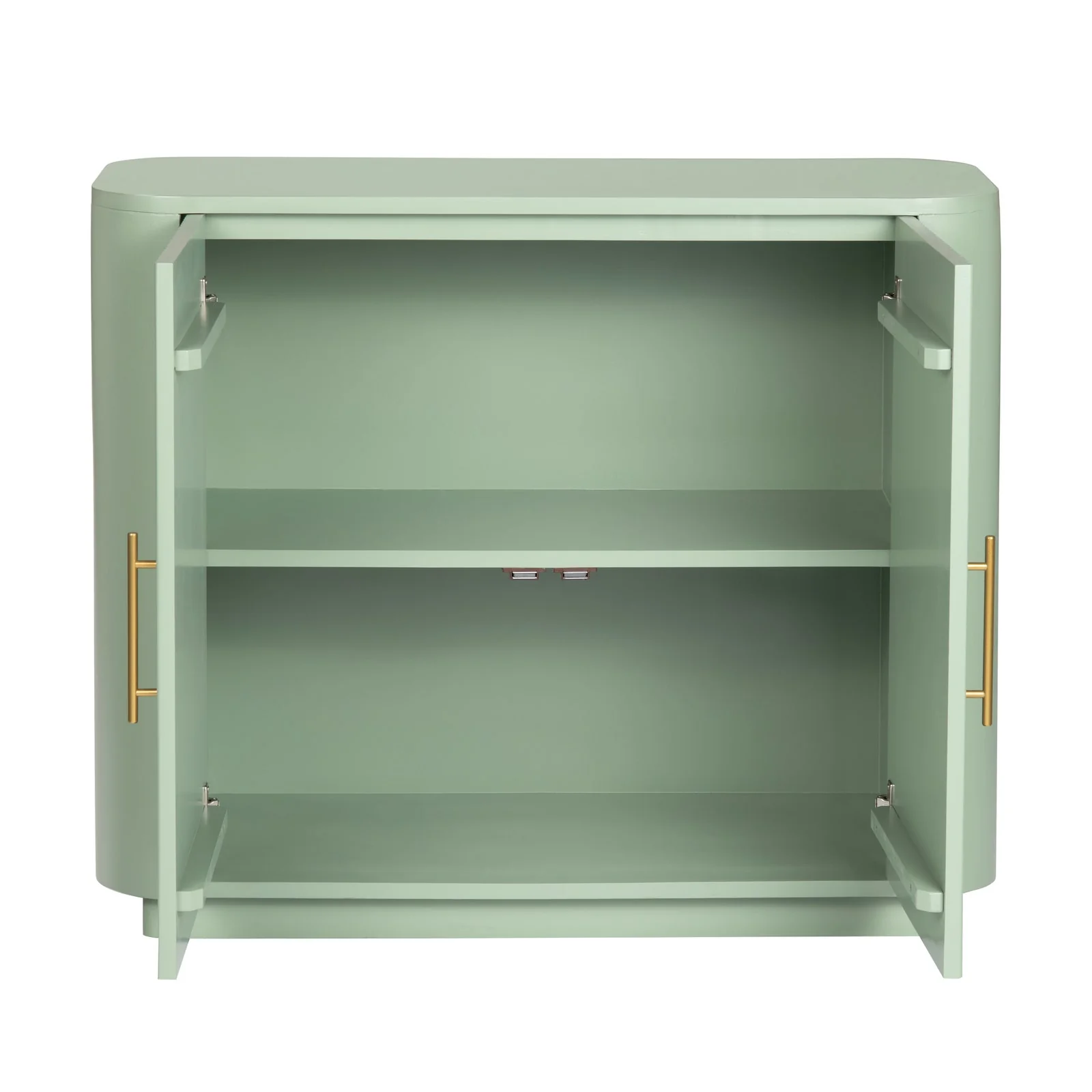 Crestview Collection Julia Pistachio Green Two- Door Cabinet - Image 4