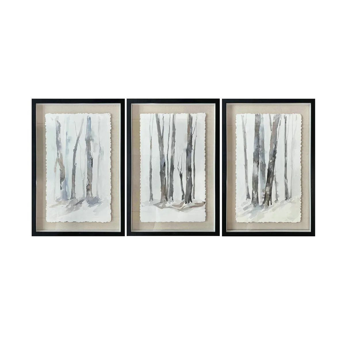 Crestview Collection Kanon Tree Paintings Wall Art ~ Set Of 3