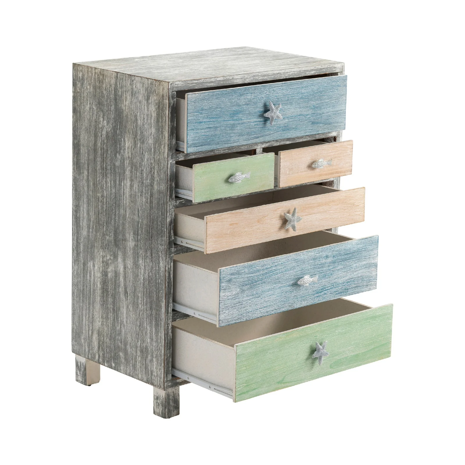 Crestview Collection Key West Multi Color Costal Chest - Image 4