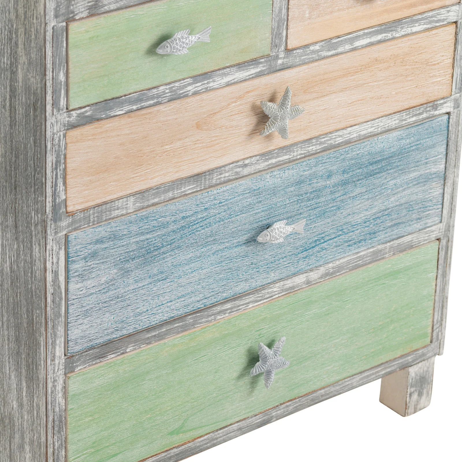 Crestview Collection Key West Multi Color Costal Chest - Image 5