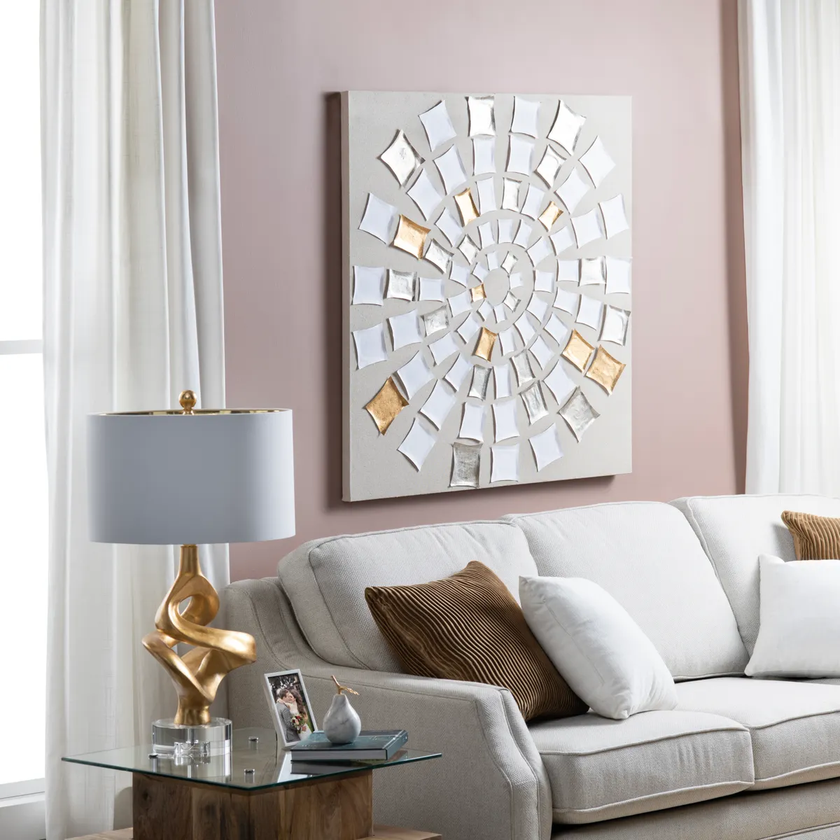 Crestview Collection Langston Unframed Canvas Wall Art
