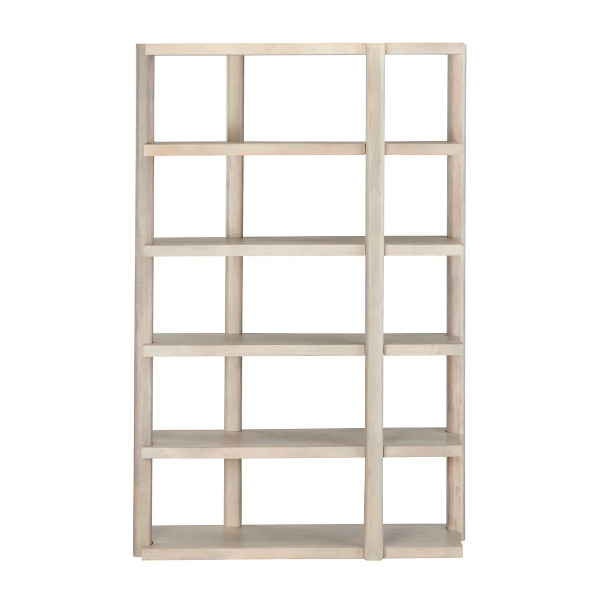 Crestview Collection Linea Natural Stained Wooden Etagere - Image 2