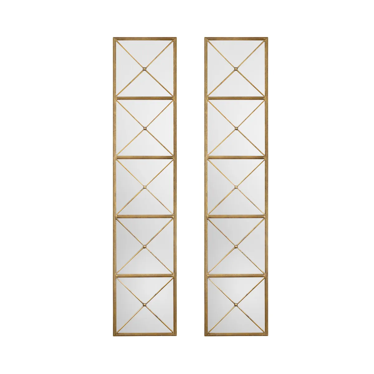 Crestview Collection Macon Gilded Gold Mirrors ~ Set Of 2