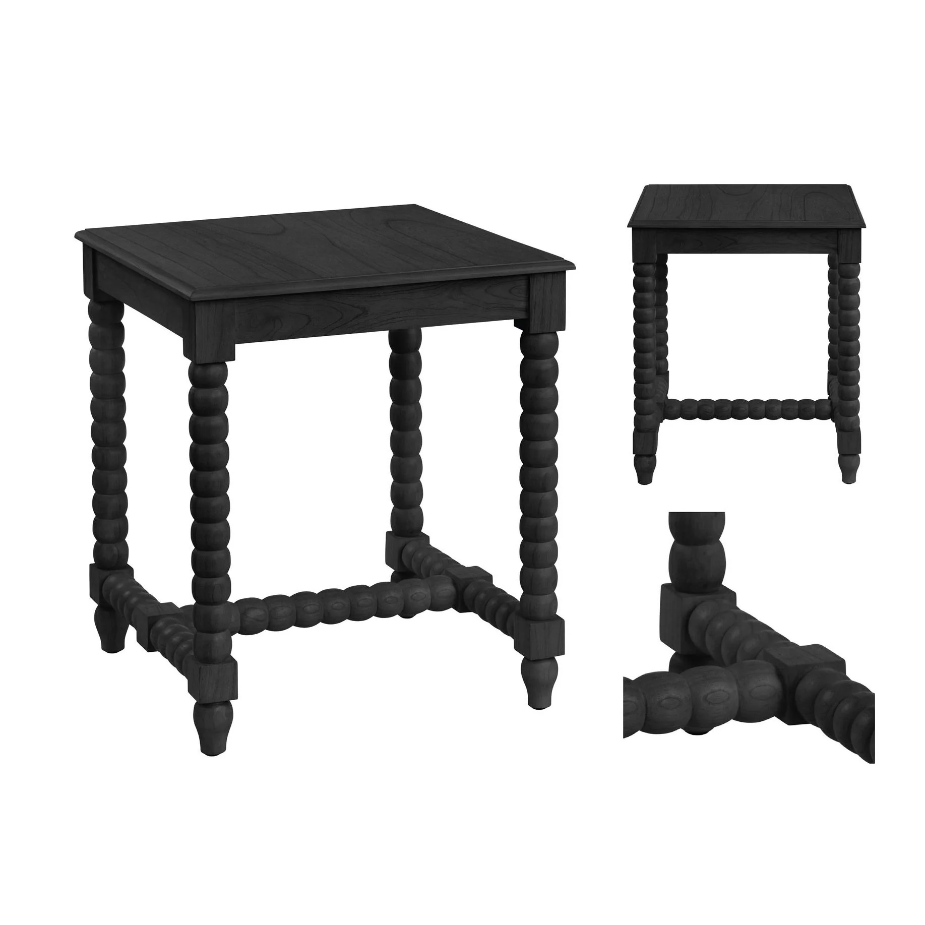 Crestview Collection Meridian Black End Table - Image 4