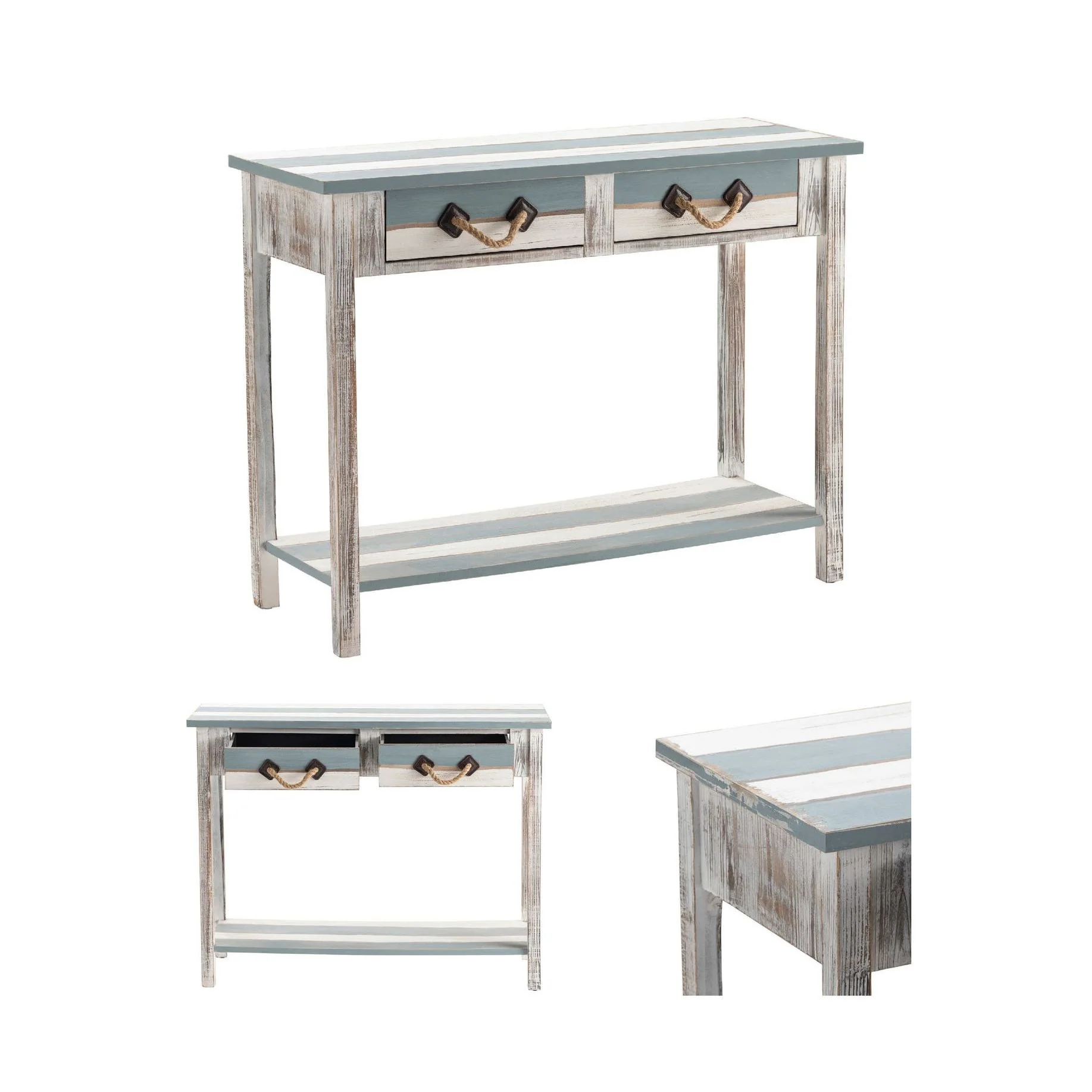 Crestview Collection Nantucket Weathered Woof Console Table - Image 3