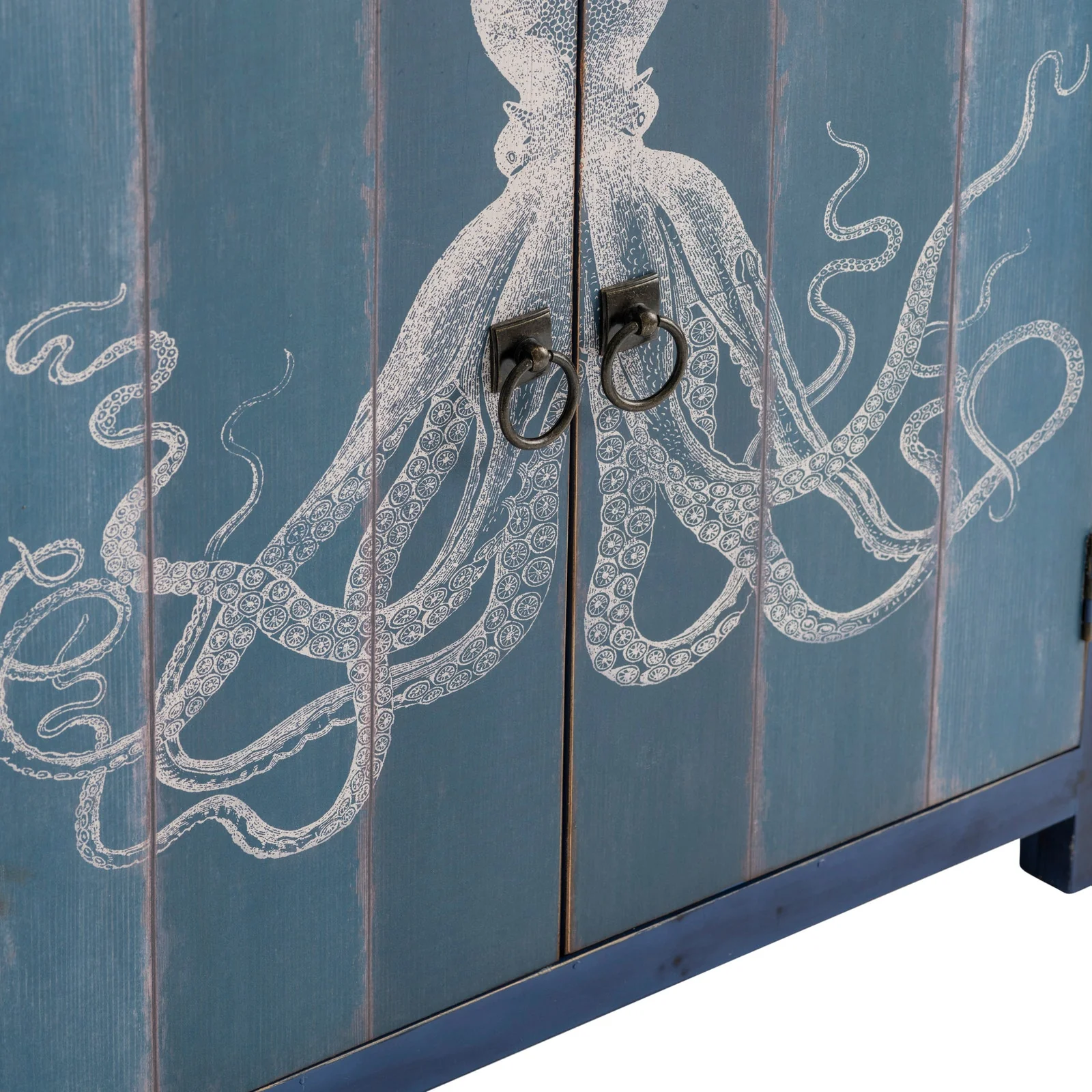Crestview Collection Octopus Deep Blue Cabinet - Image 2