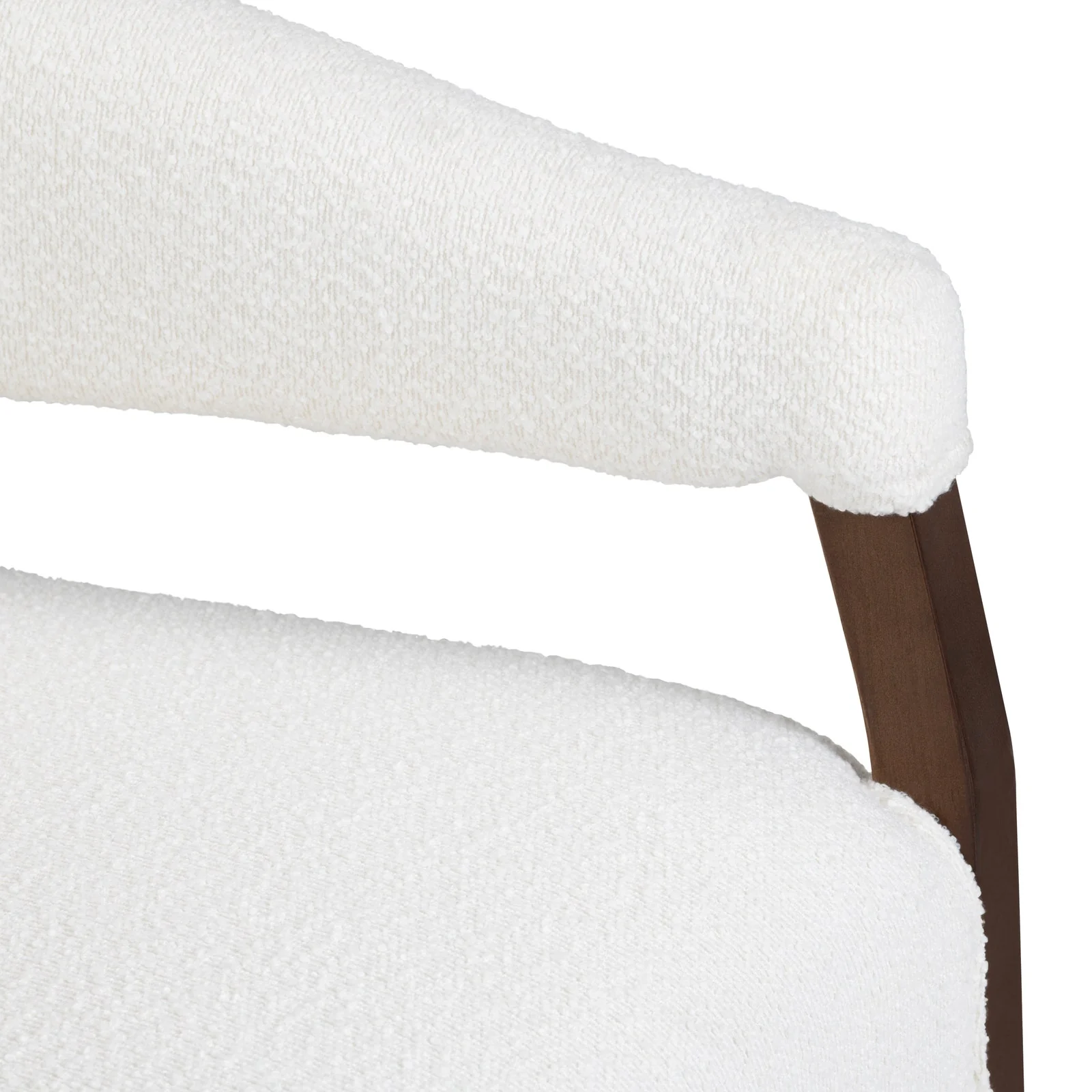 Crestview Collection Paxon White Boucle Accent Chair - Image 4