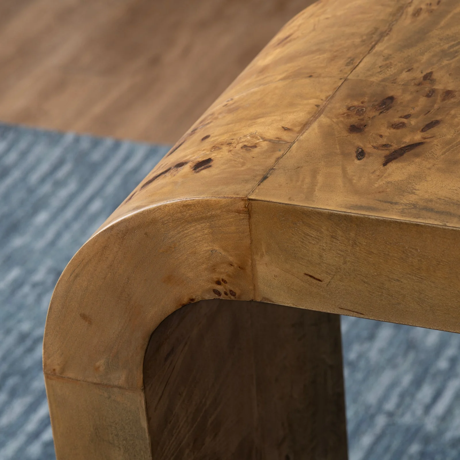 Crestview Collection Richmond Mappa Burl Console Table - Image 5