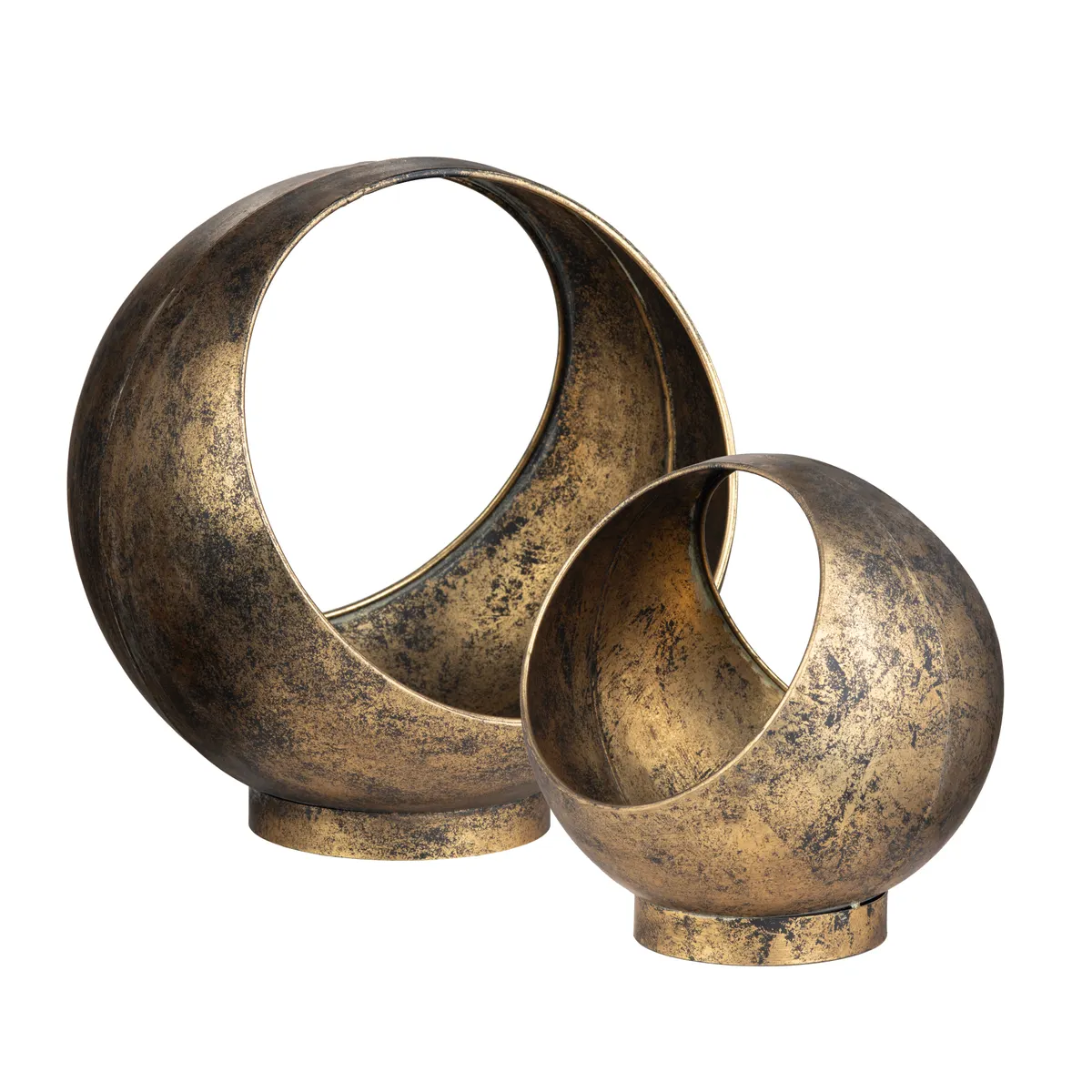 Crestview Collection Sansa Gold Containers ~ Set Of 2 - Image 6
