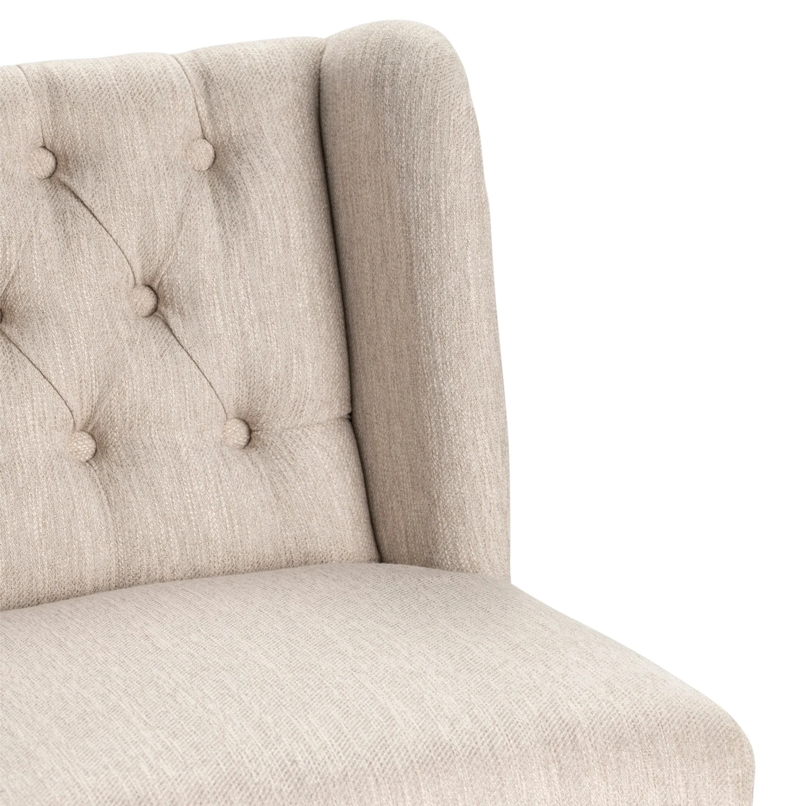 Crestview Collection Stanton Cream Tufted  Bar Stool - Image 4