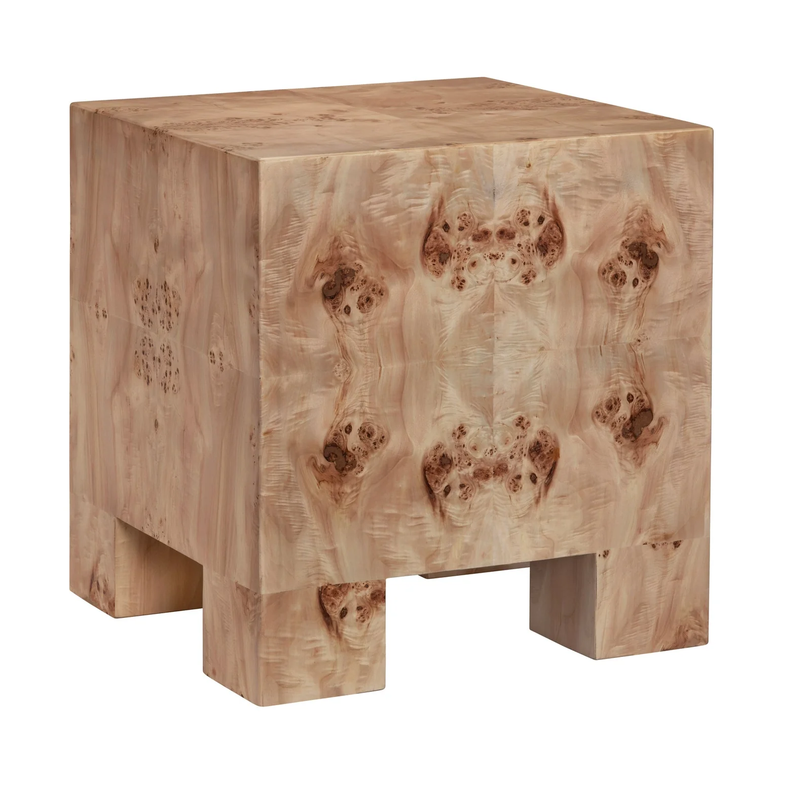 Crestview Collection Sutherland Burl Wood End Table
