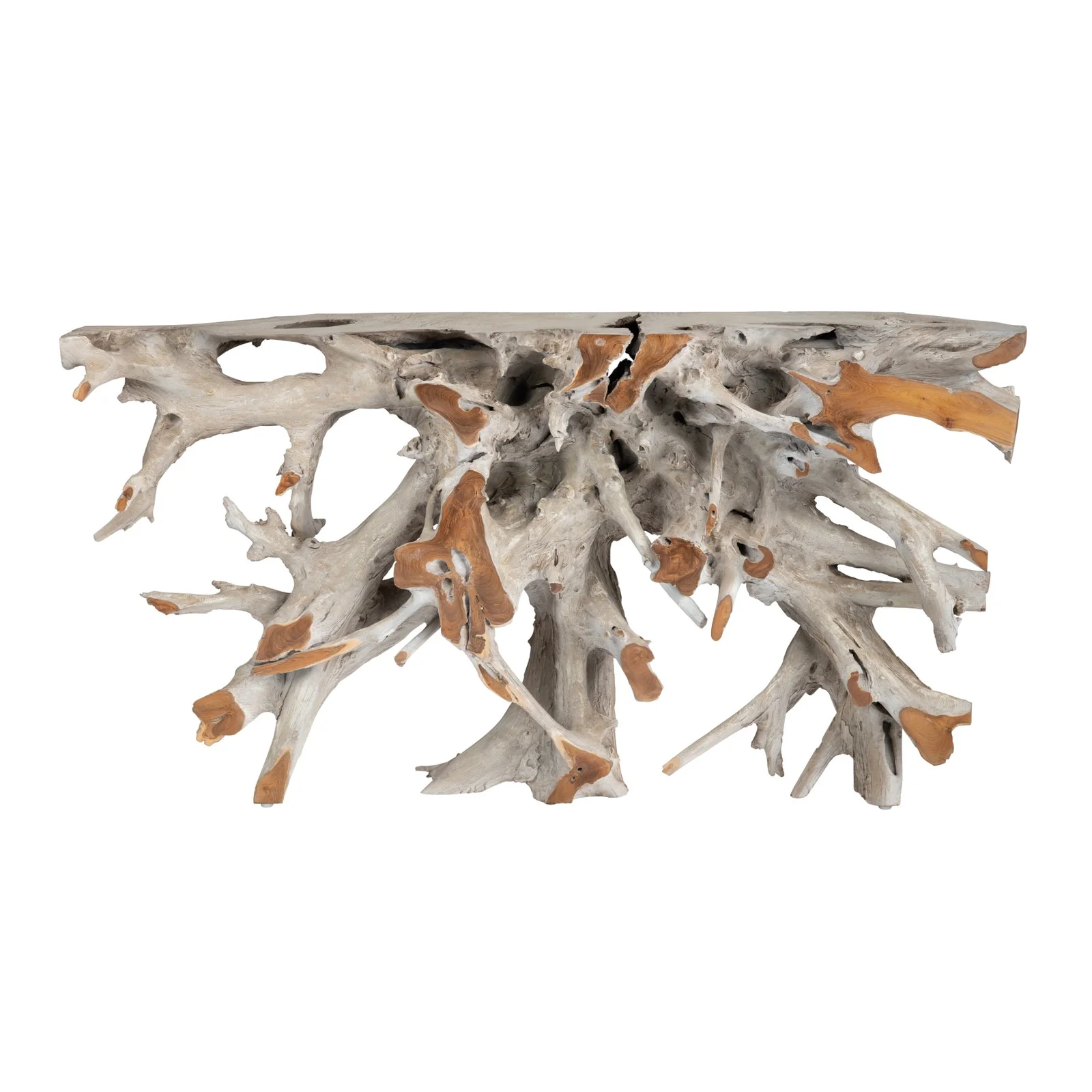 Crestview Collection Tiga Natural Teak Console Table - Image 7