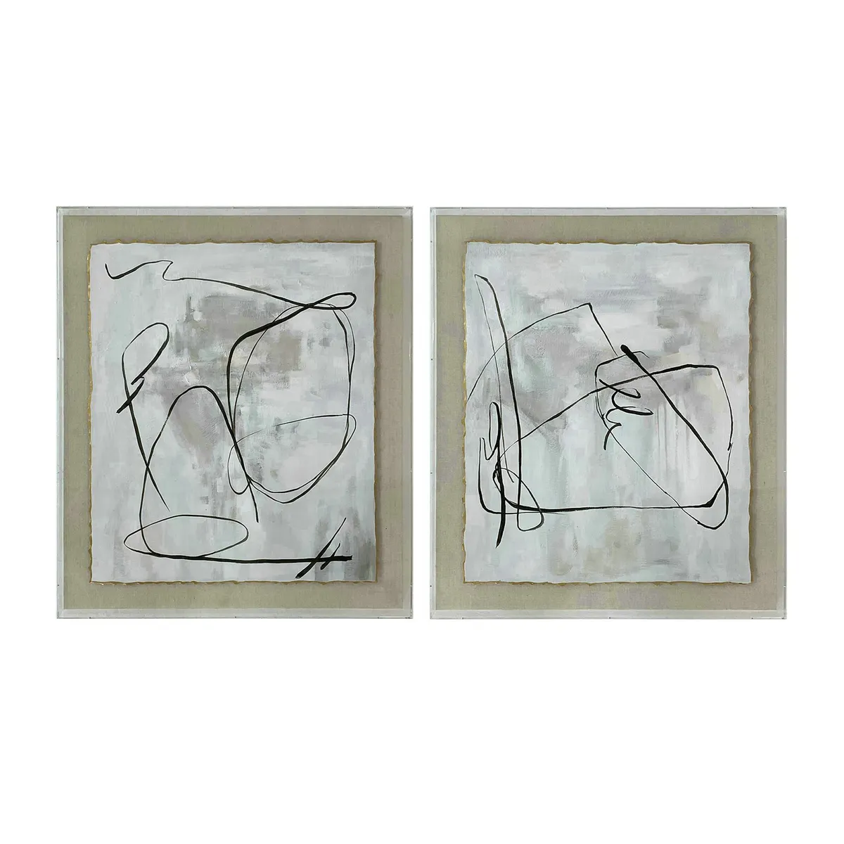 Crestview Collection Waldorf 3 Abstract Wall Art ~ Set Of 2 - Image 2