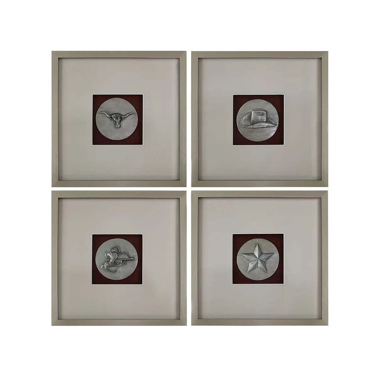 Crestview Collection Western Days Wall Art ~ Set Of 4