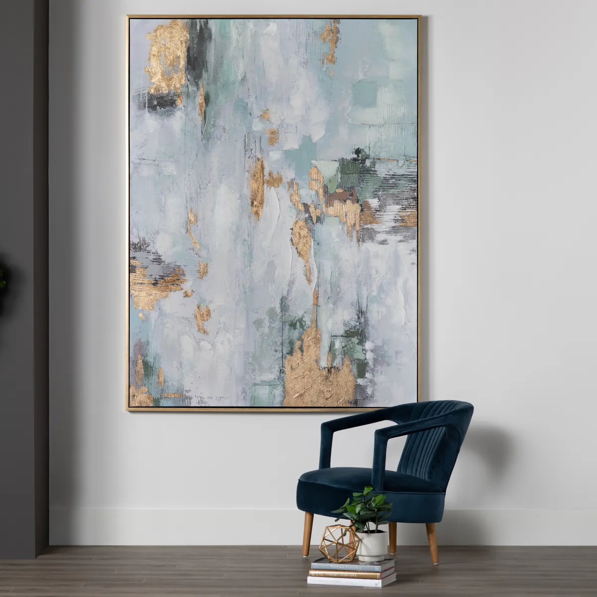 Crestview Collection Wilkes Abstract Canvas Painting Wall Art
