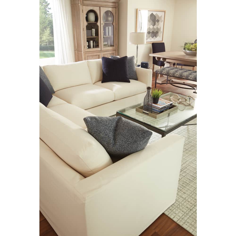 Rowe Furniture Derby Slipcovered Sectional  ~ Available To Custom Order In All Fabrics and Configurations - Image 4