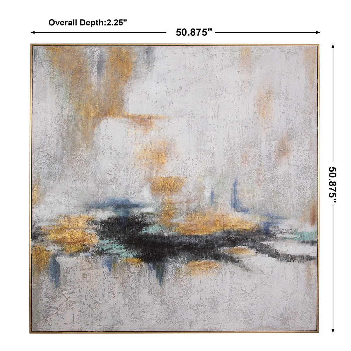 Uttermost Eclipse Modern Hand Painted Canvas - Image 5