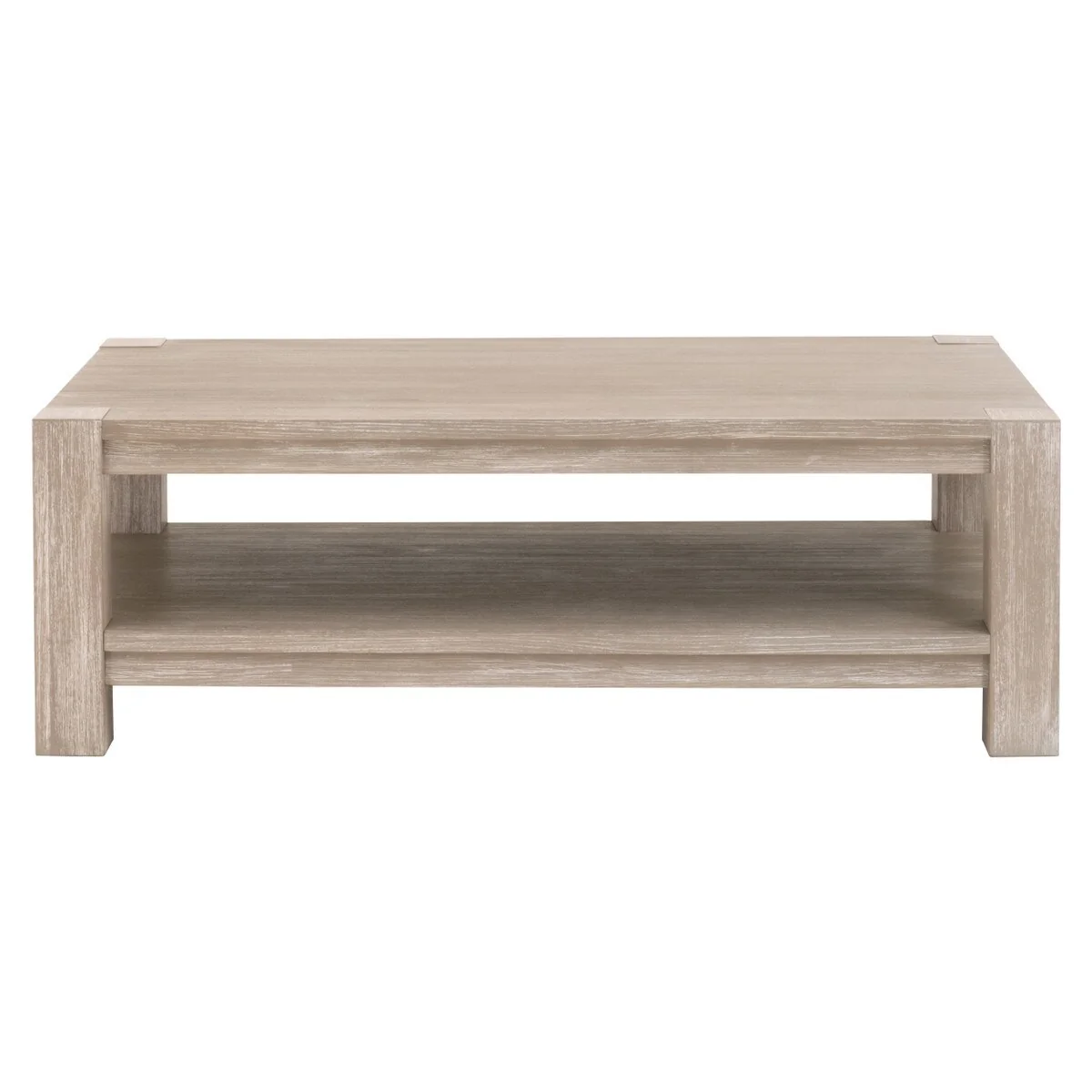 Essentials For Living Adler Rectangle Coffee Table ~ Natural Gray Acacia