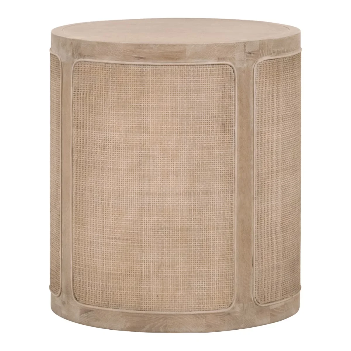 Essentials For Living Cane End Table ~ Smoke Gray Oak, Smoke Gray Cane - Image 2