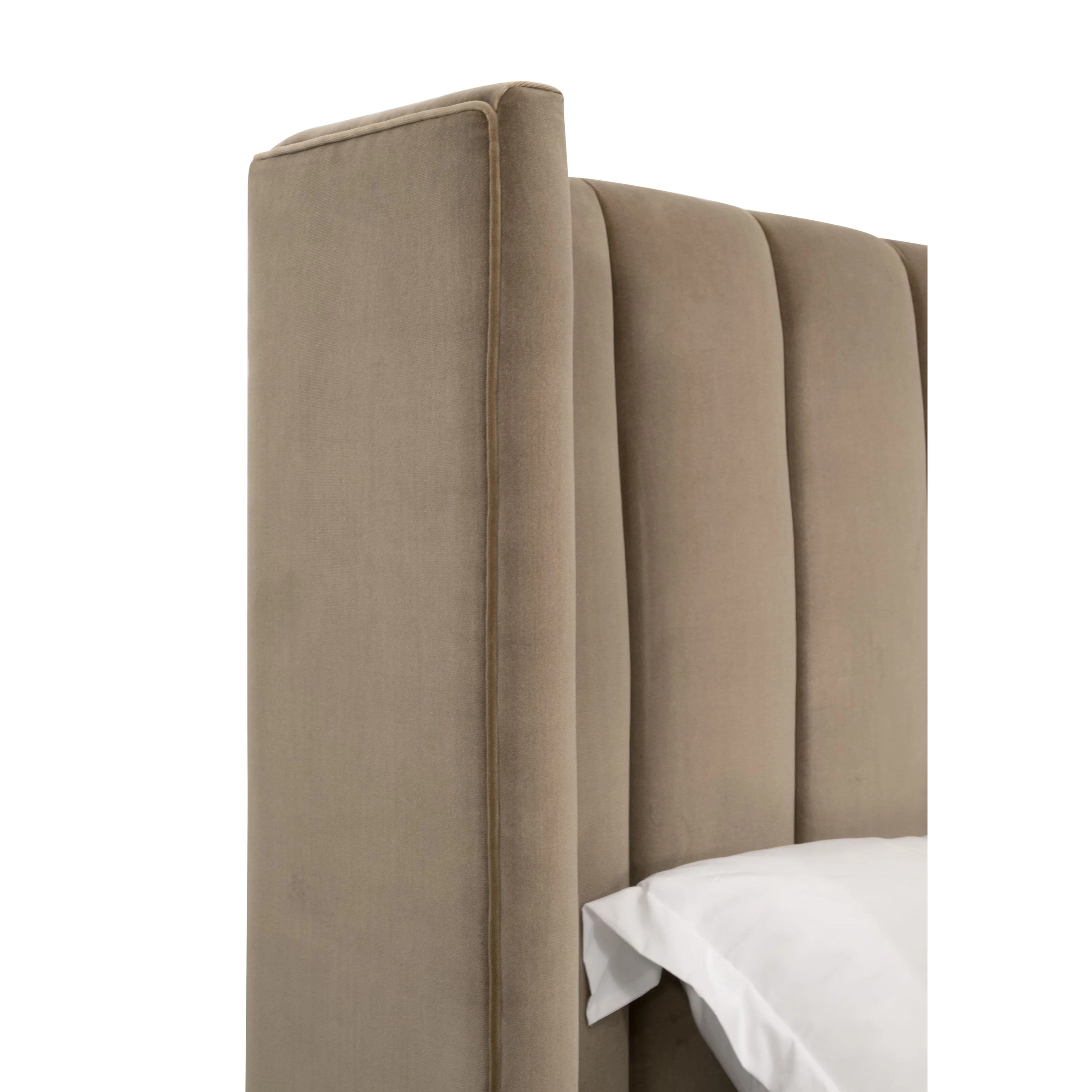 Essentials For Living Chandler Cal King Bed ~ Caramel Velvet, Natural Gray Oak - Image 10