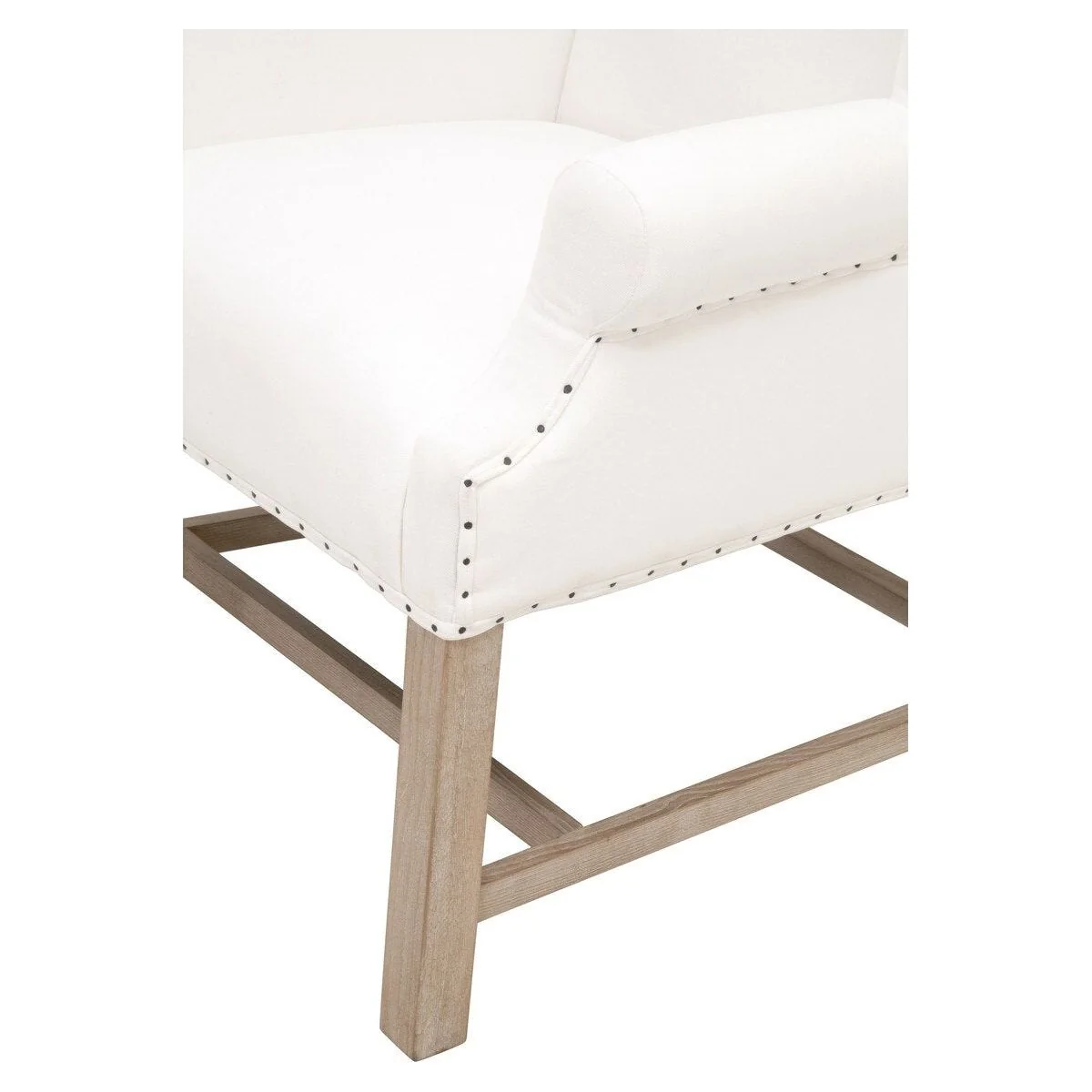 Essentials For Living Chateau Arm Dining Chair ~ LiveSmart Peyton-Pearl With Natural Gray Ash Frame - Image 6