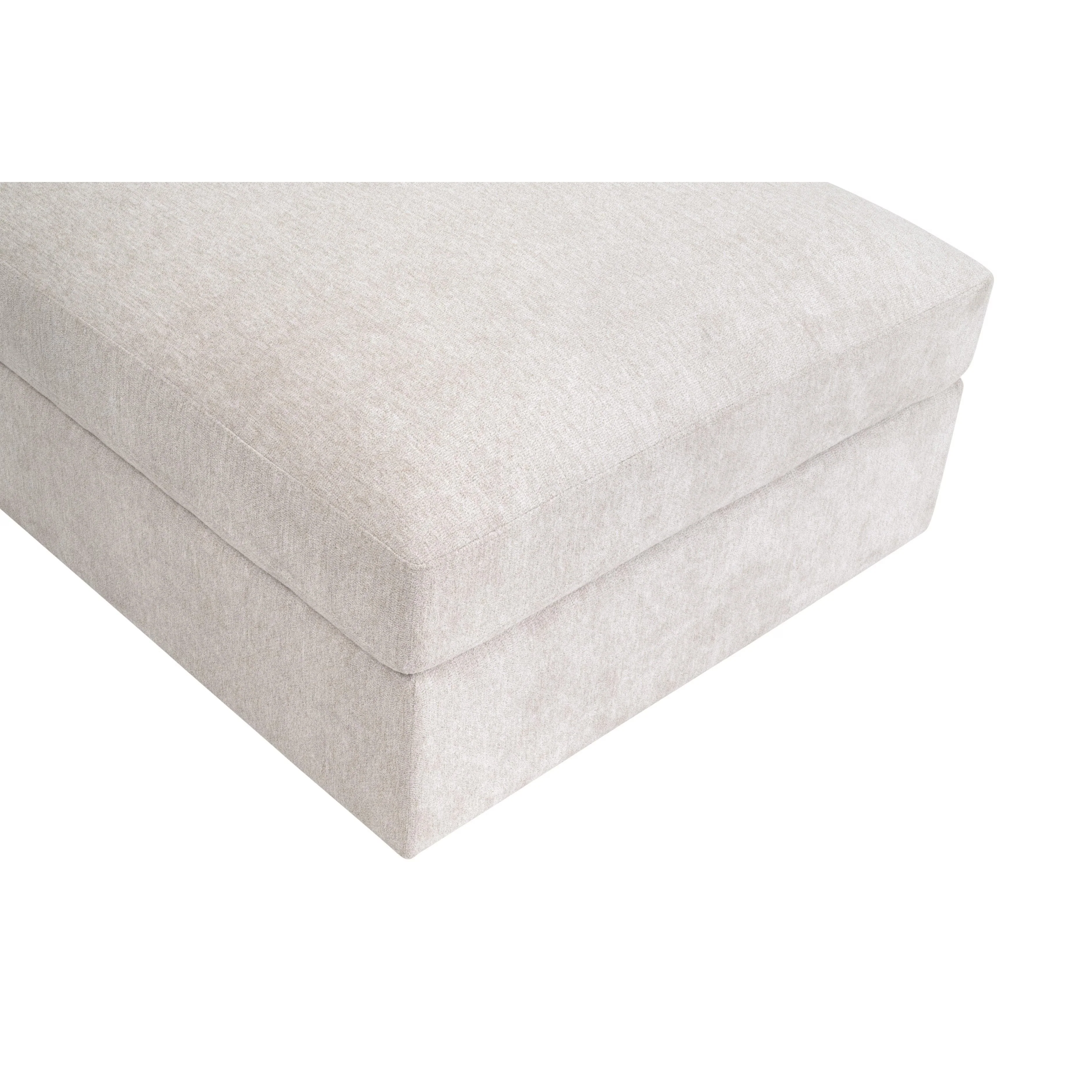 Essentials For Living Daley Modular Storage Ottoman ~ LiveSmart Halifax Ivory, Espresso - Image 12