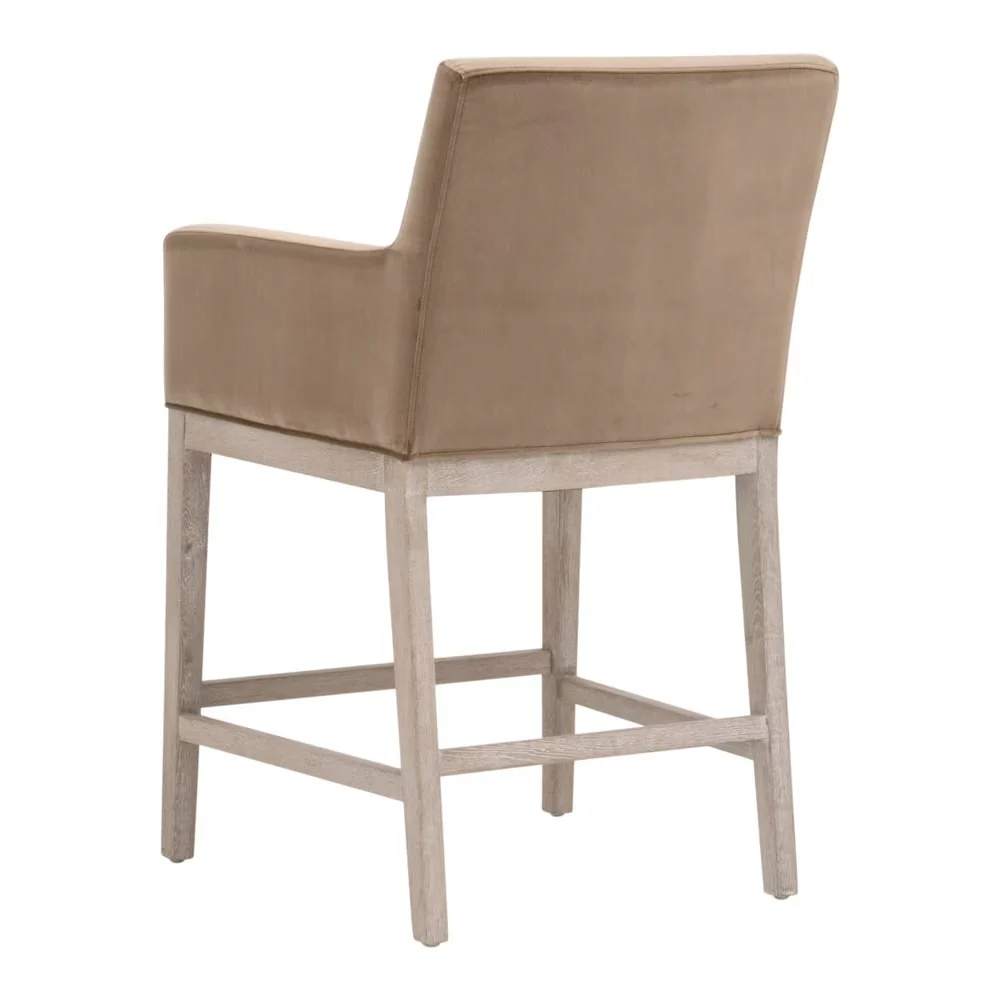 Essentials For Living Drake Counter Stool ~ Caramel Velvet - Image 4