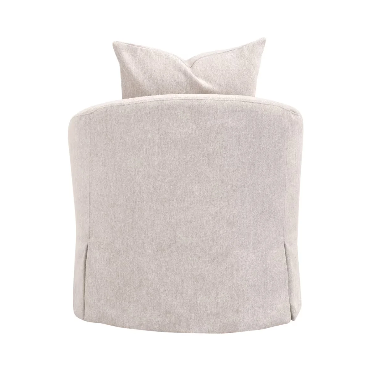 Essentials For Living Faye Slipcover Swivel Club Chair ~ LiveSmart Halifax-Ivory - Image 4