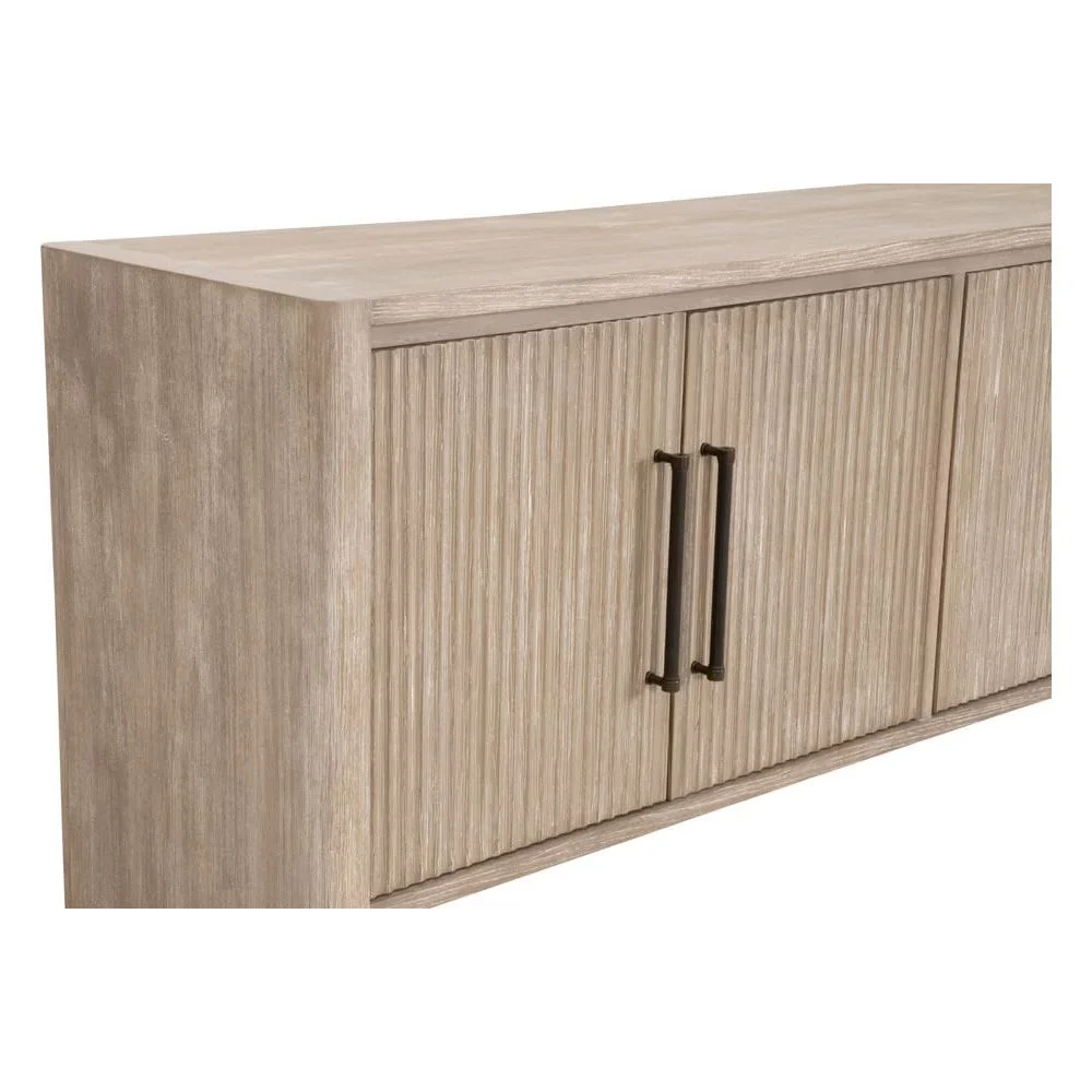 Essentials For Living Halloway Media Sideboard ~ Natural Gray Acacia - Image 11