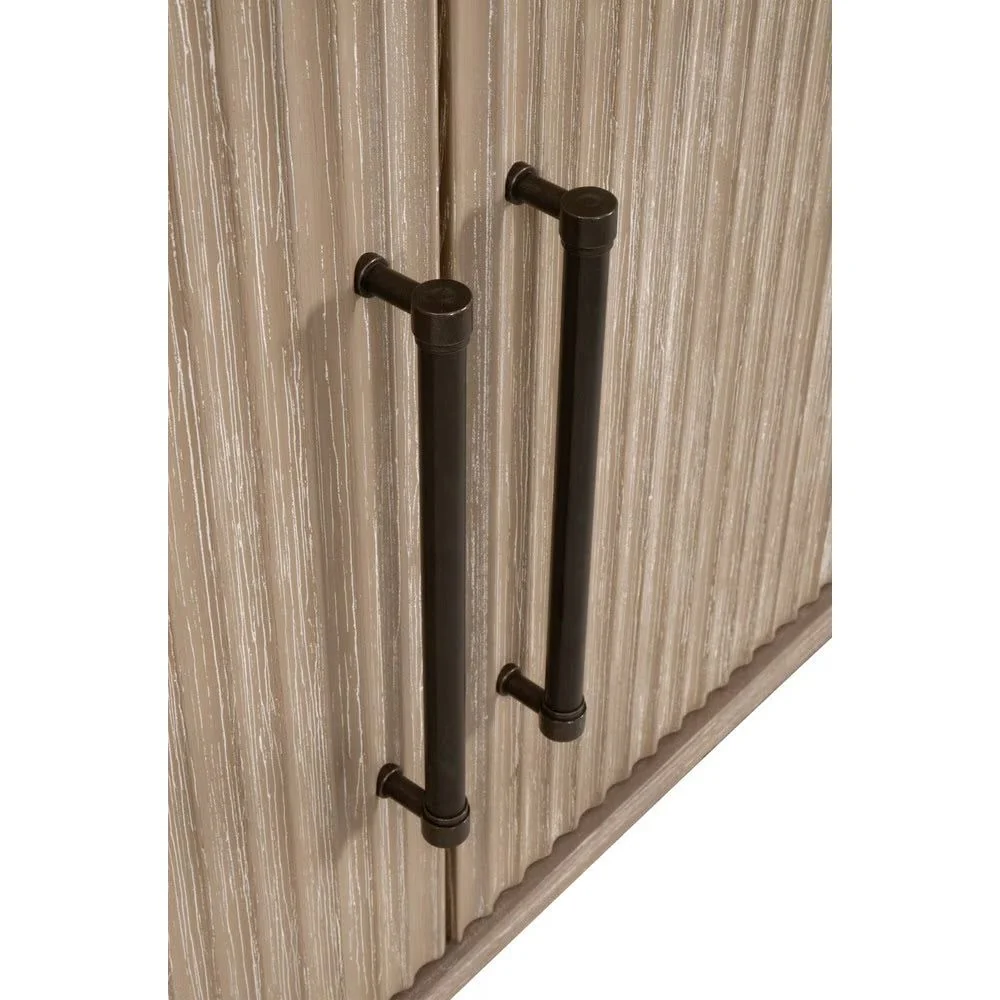 Essentials For Living Halloway Media Sideboard ~ Natural Gray Acacia - Image 15