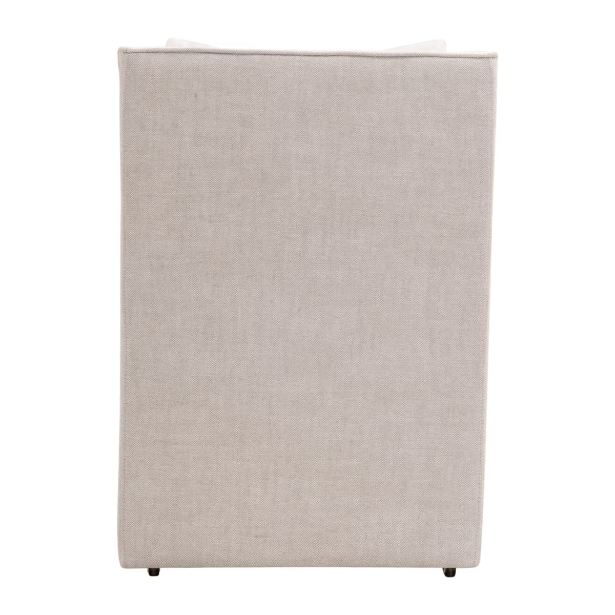 Essentials For Living Harmony Arm Dining Chair with Casters ~ LiveSmart Peyton-Pearl, Performance Bisque French Linen - Image 6