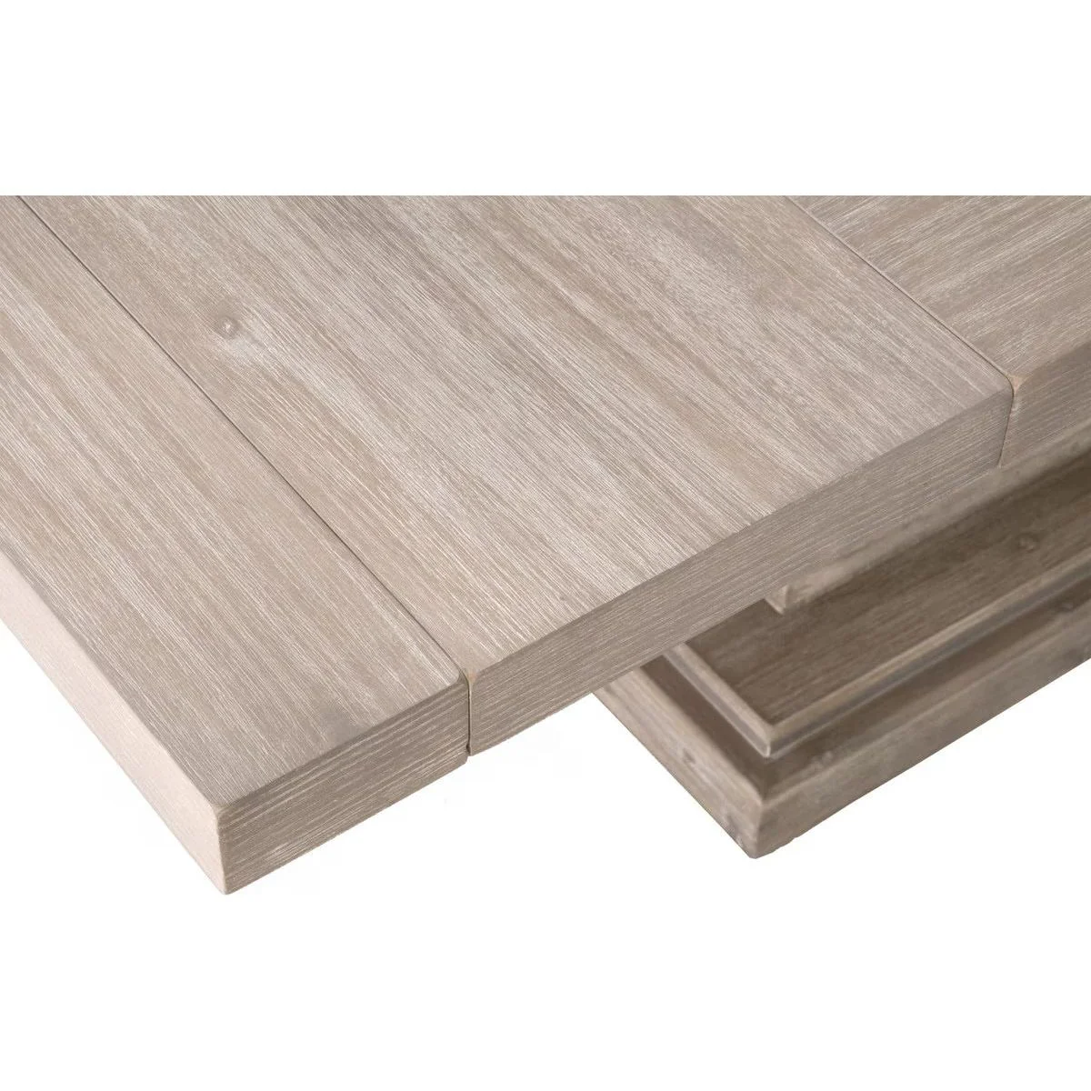 Essentials For Living Hudson 44” Square Extension Dining Table ~ Natural Gray Acacia - Image 3