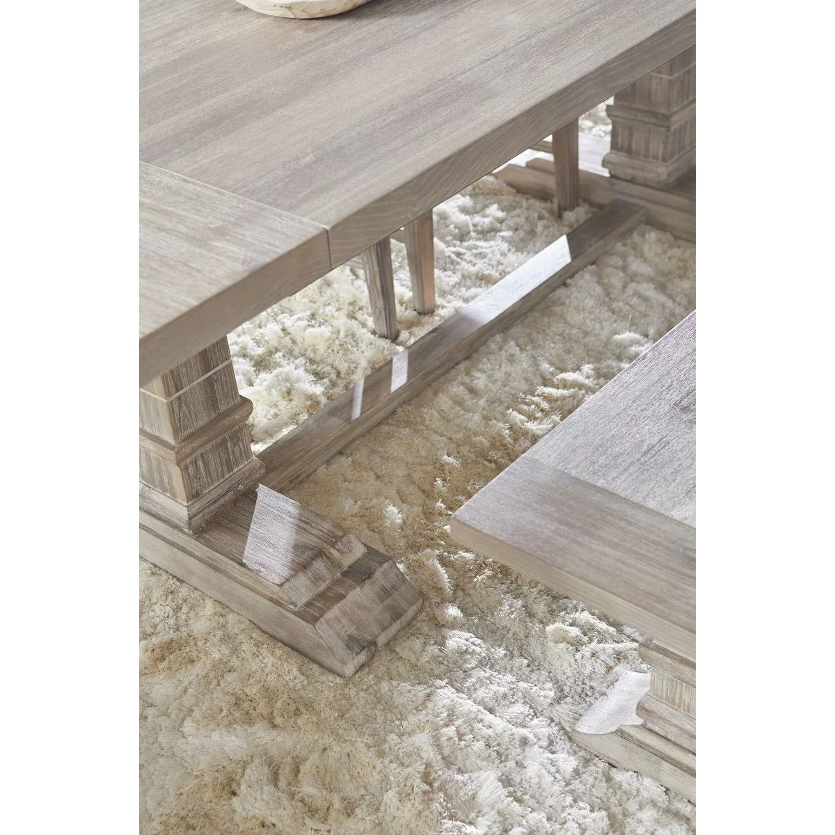 Essentials For Living Hudson Extension Dining Table ~ Natural Gray Acacia - Image 4