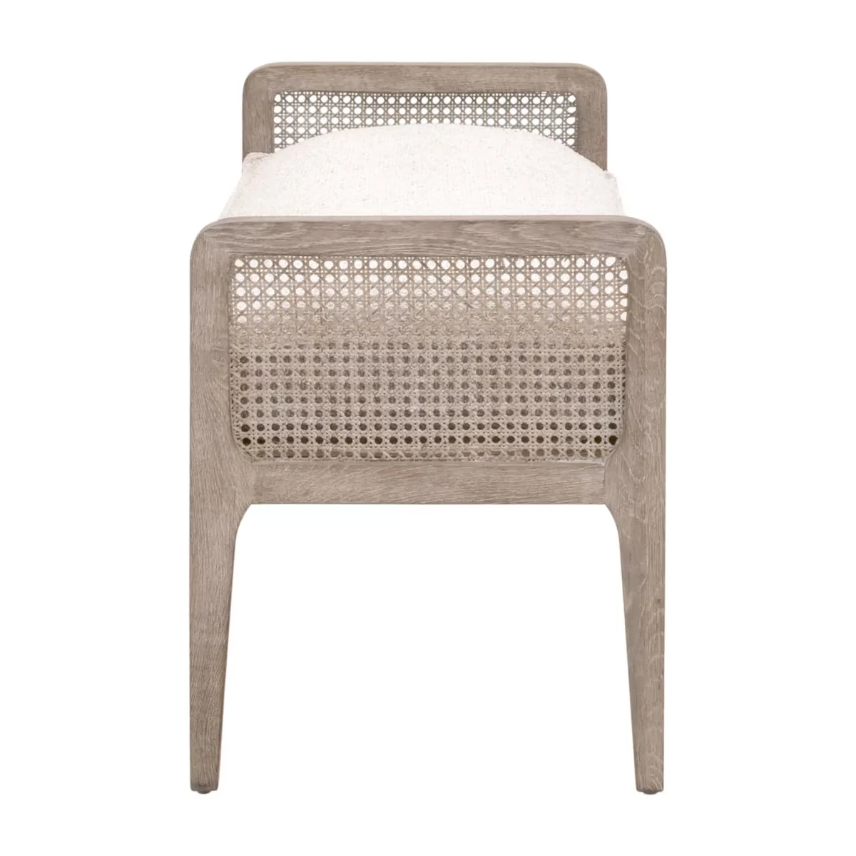 Essentials For Living Leone Bench ~ LiveSmart Gellar-Linen With Natural Gray Oak - Image 3