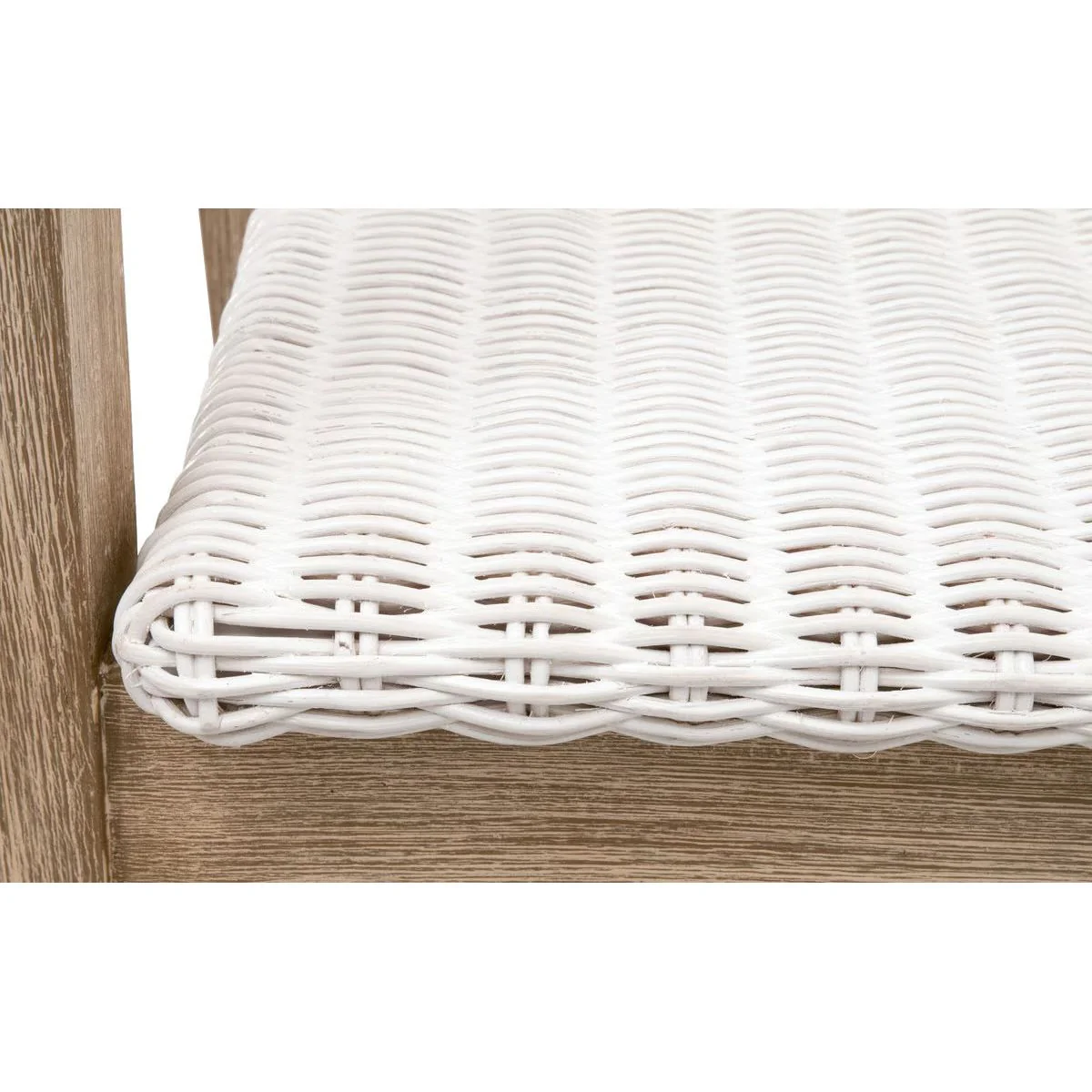 Essentials For Living Lucia Counter Stool~ White Rattan, Light Gray With Natural Gray Mahogany Frame - Image 7