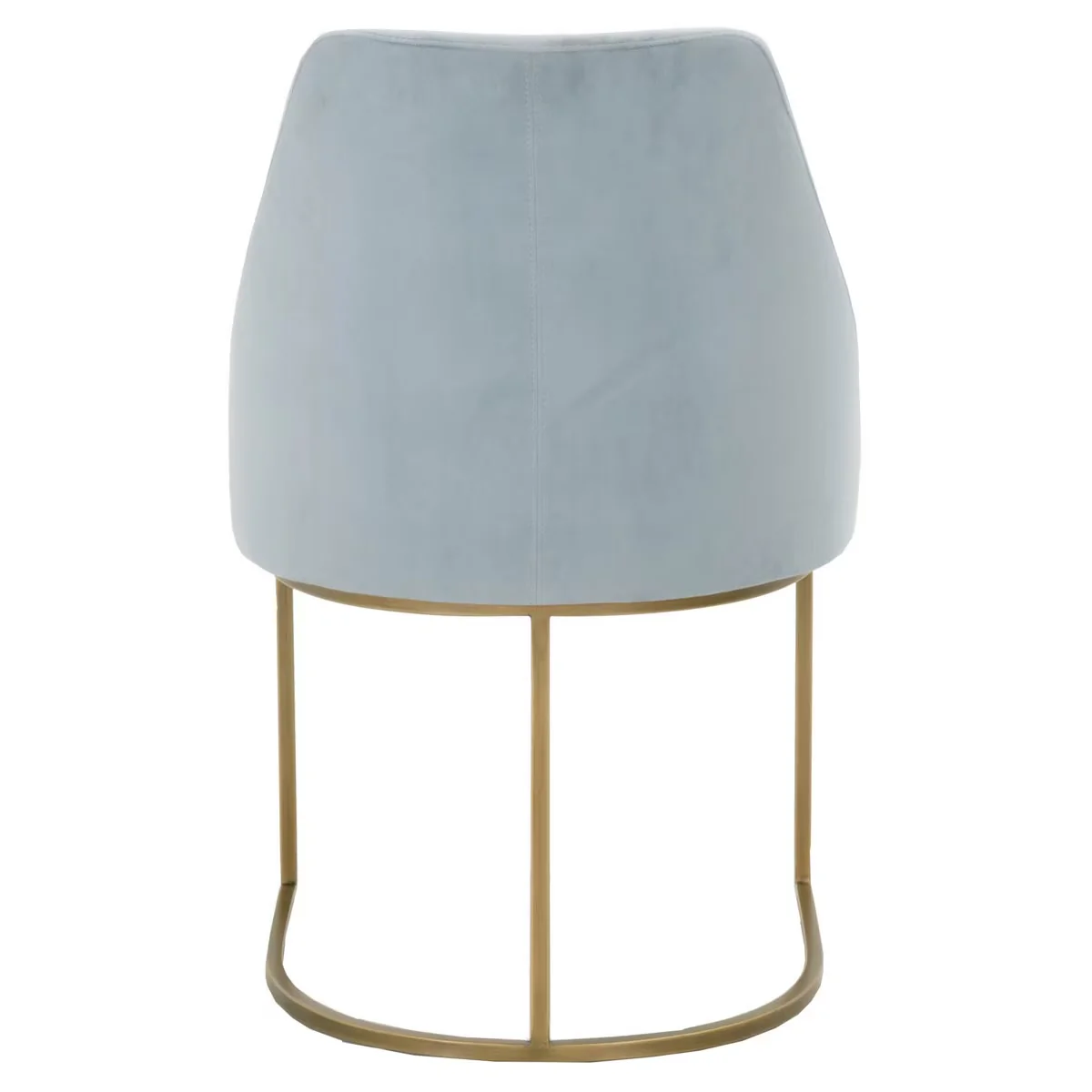 Essentials For Living Parissa Dining Chair ~ Coastal Velvet With Brushed Gold Frame (SET of 2) - Image 5