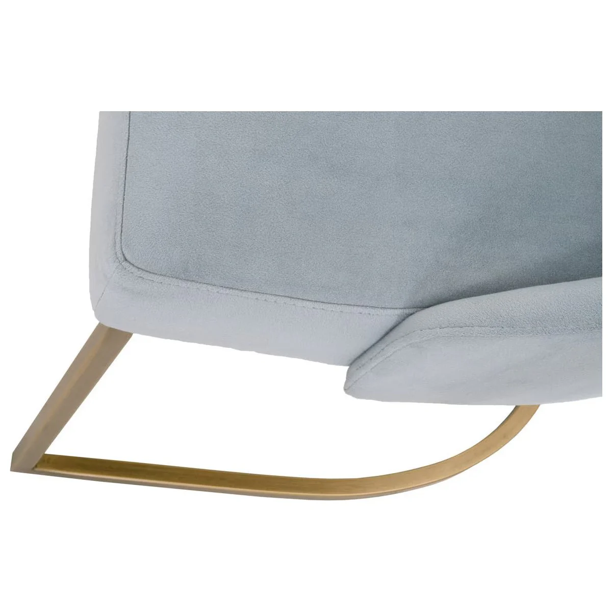 Essentials For Living Parissa Dining Chair ~ Coastal Velvet With Brushed Gold Frame (SET of 2) - Image 6