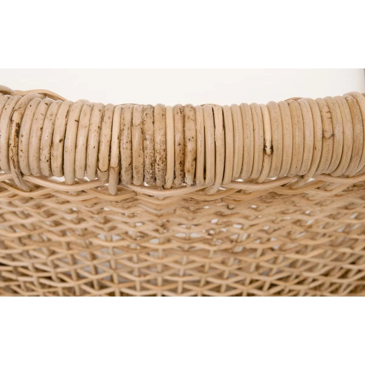 Essentials For Living Seaside Dining Chair ~ Natural Rattan, LiveSmart Peyton-Pearl With Natural Gray Mahogany Frame (SET of 2) - Image 7