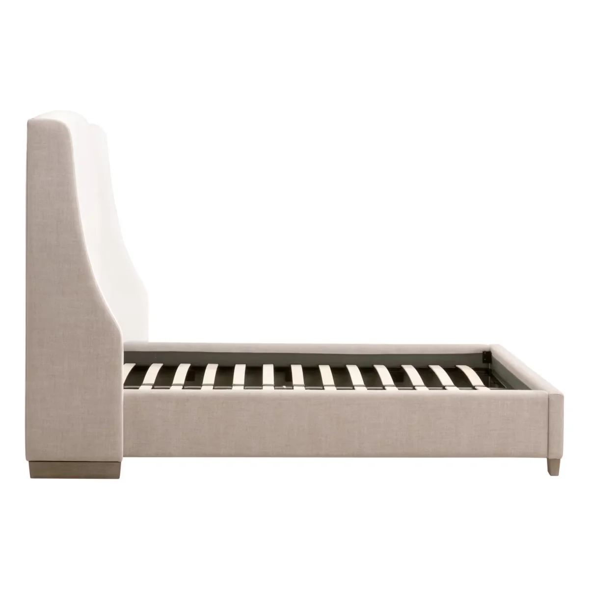Essentials For Living Sloan Standard King Bed ~ LiveSmart Peyton-Pearl, Bisque Performance Fabric With Natural Gray Oak - Image 6