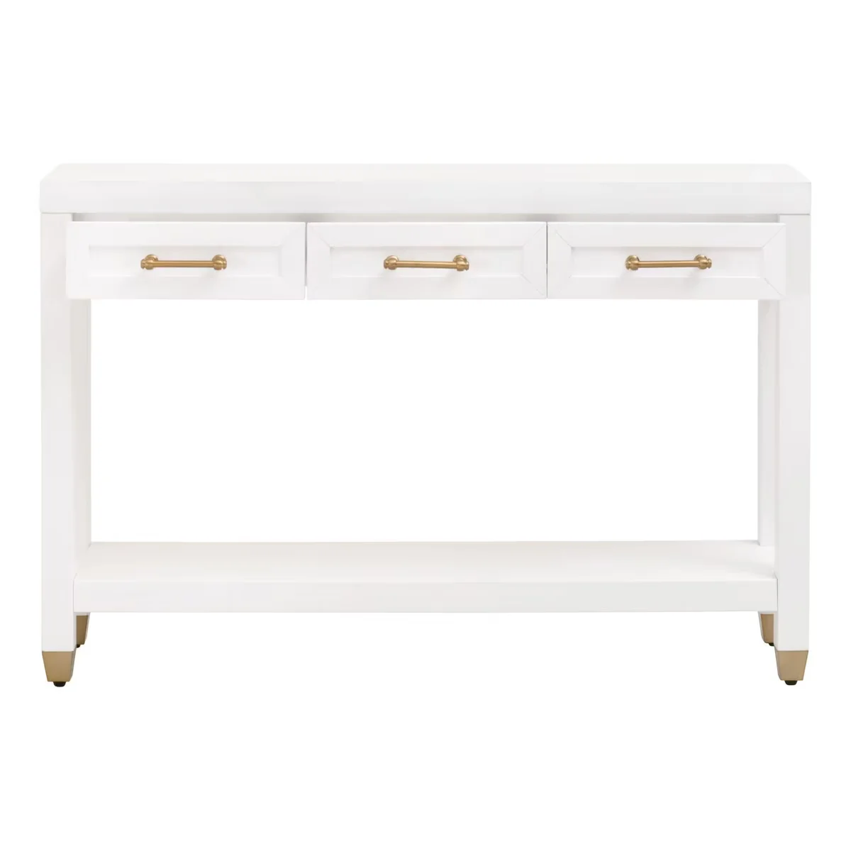 Essentials For Living Stella Narrow Console Table ~ Matte White - Image 2