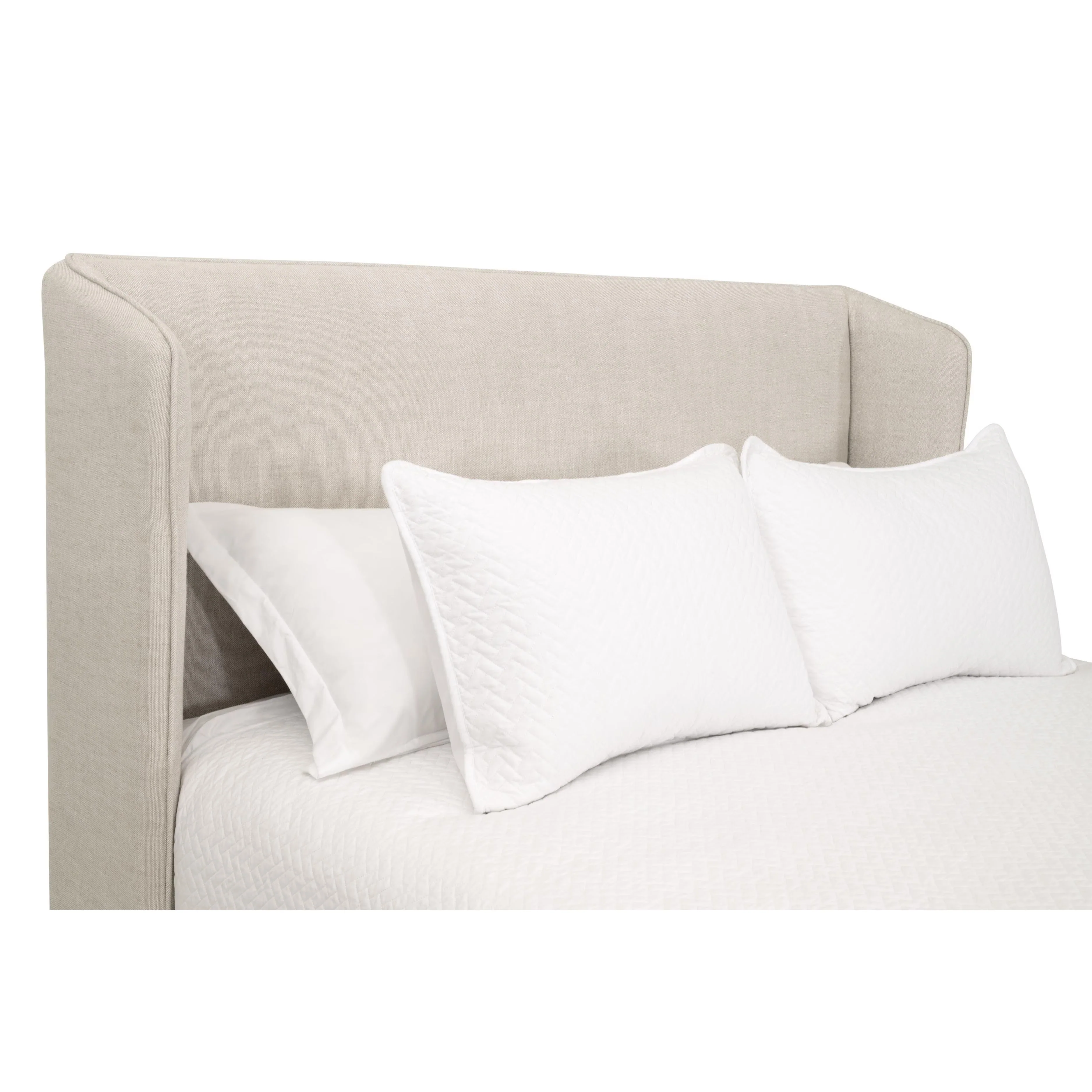 Essentials For Living Stewart Standard King Bed ~ Bisque, Natural Gray Oak - Image 7